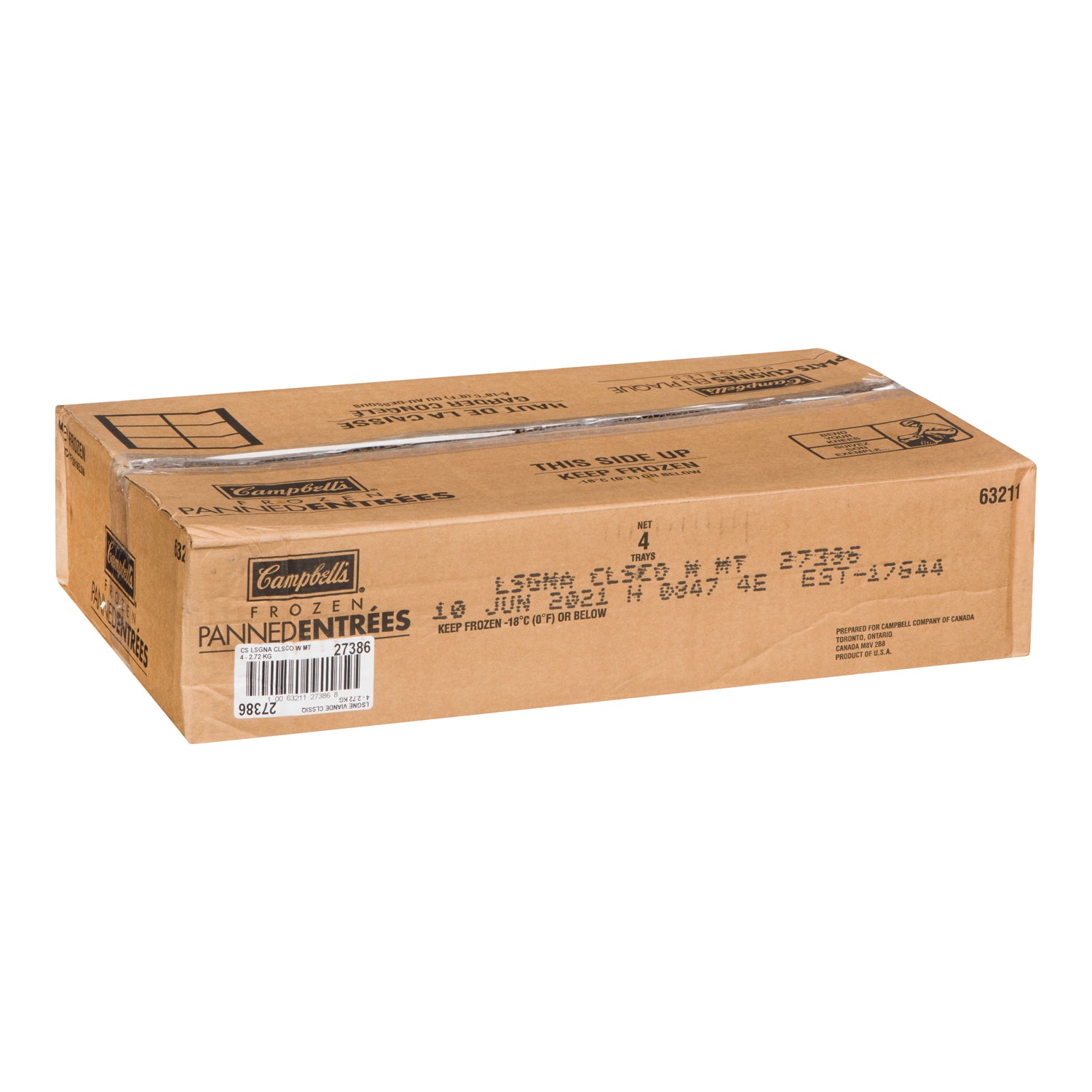 Campbell's Classico Meat Lasagna 4x2.67kg [$1.10/serving]