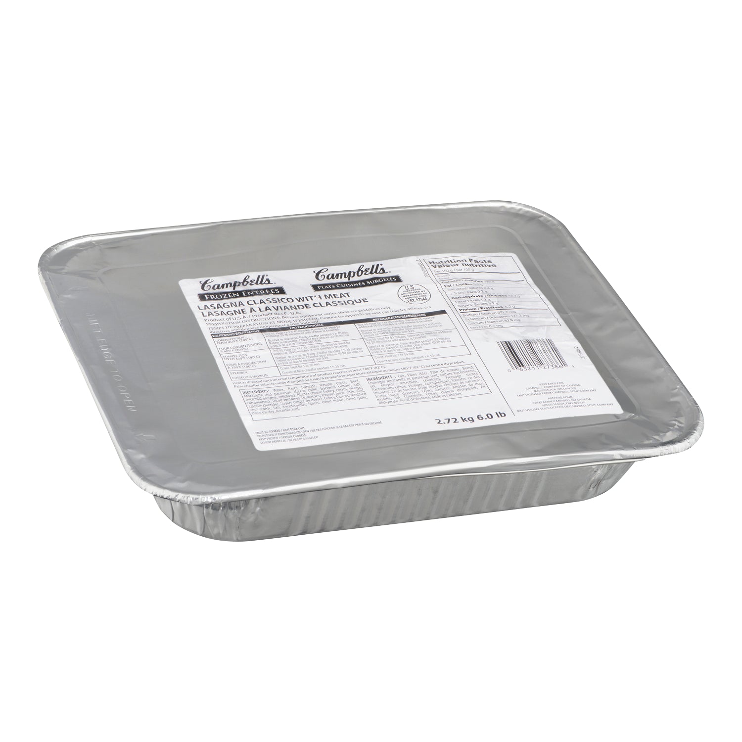 Campbell's Classico Meat Lasagna 4x2.67kg [$1.10/serving]