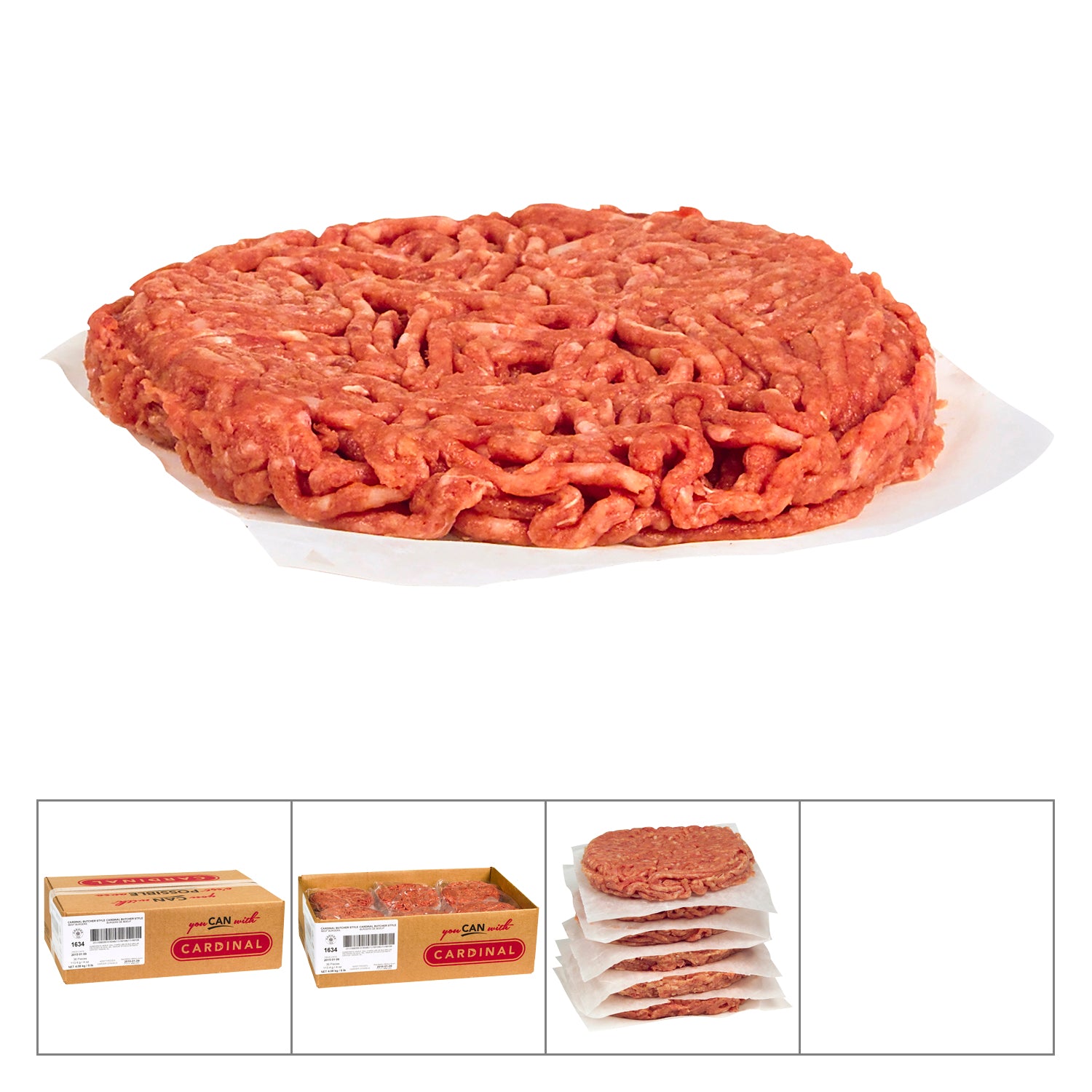 Cardinal Butcher Style Beef Burgers 36x113g [$1.38/ea]