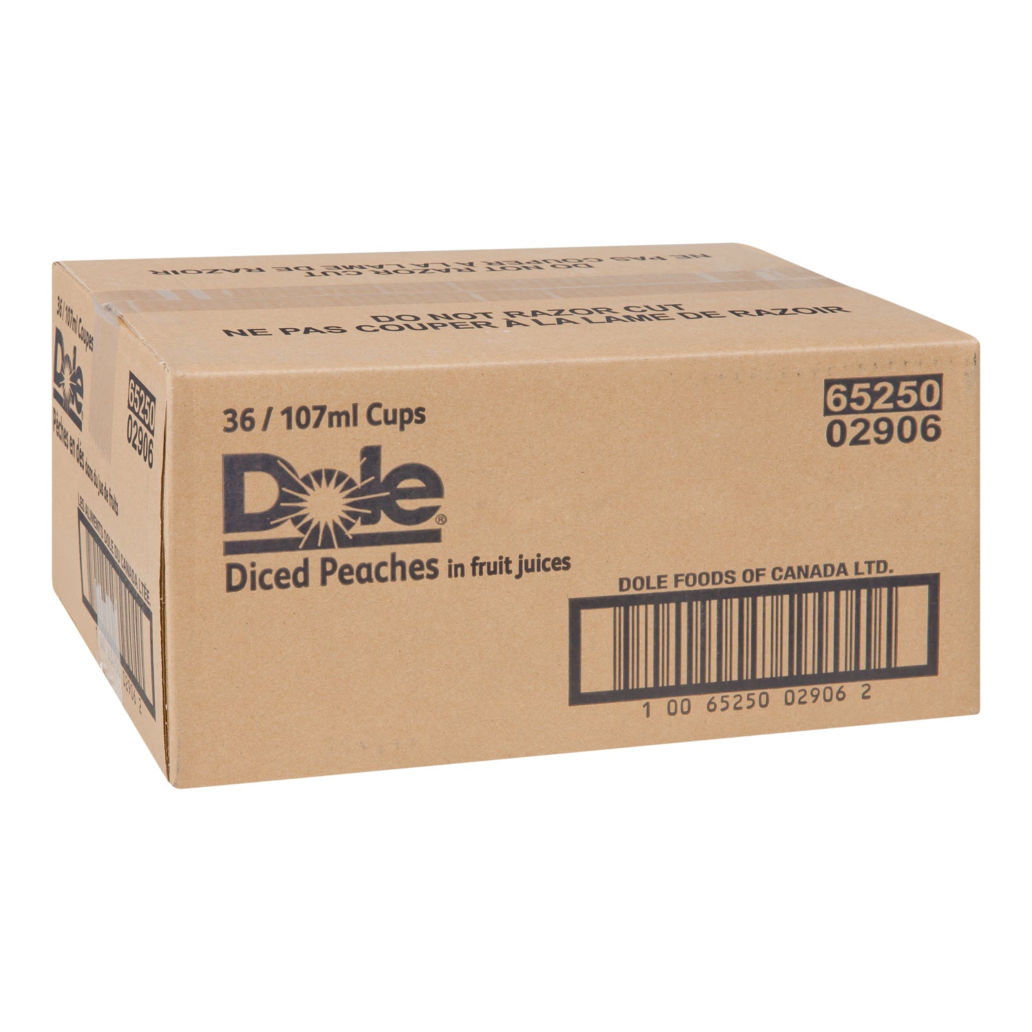 Dole Diced Peach Fruit Cup 36x107ml [$1.43/ea]