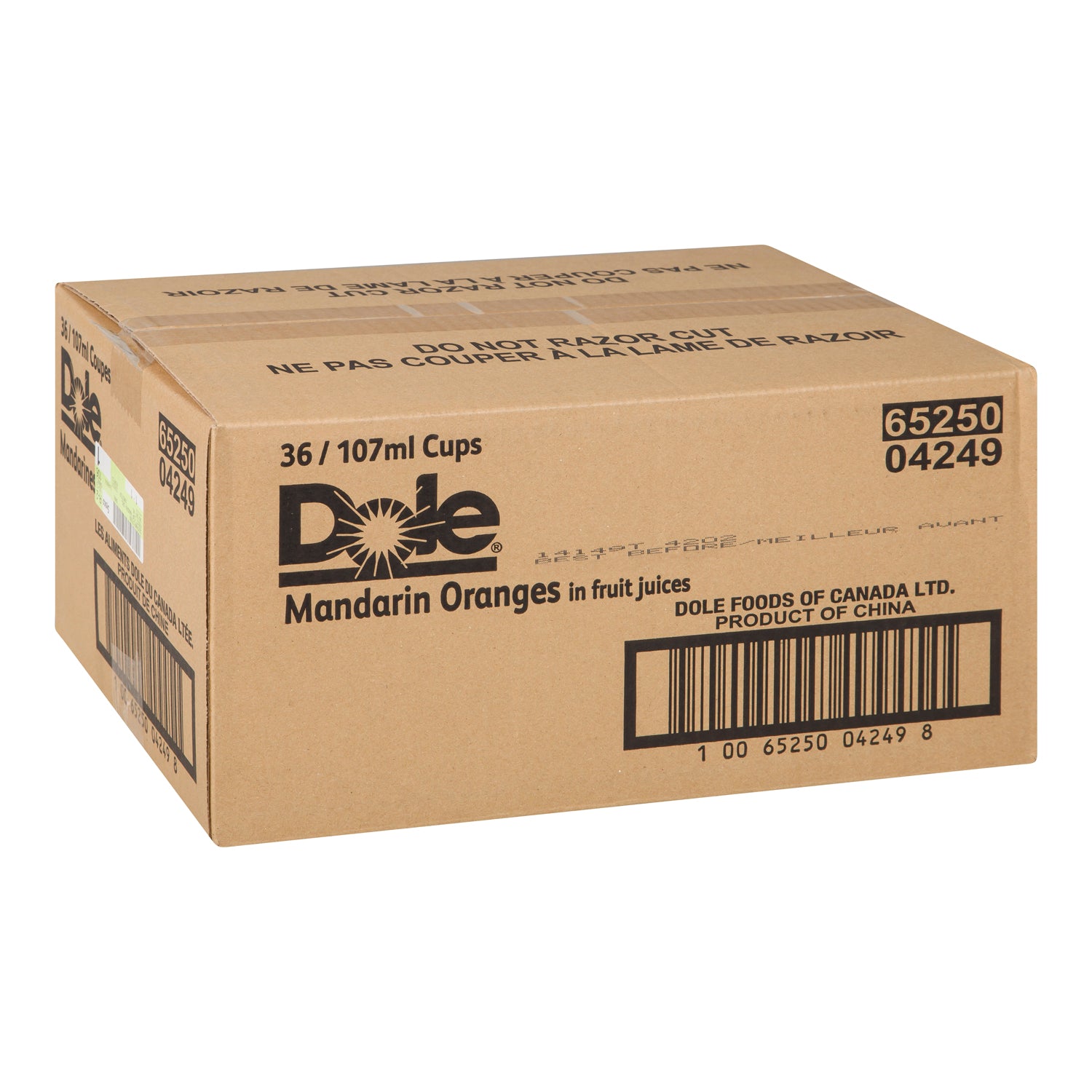 Dole Mandarin Orange Fruit Cup 36x107ml [$1.27/ea]