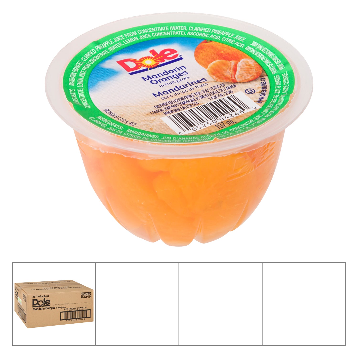 Dole Mandarin Orange Fruit Cup 36x107ml [$1.27/ea]