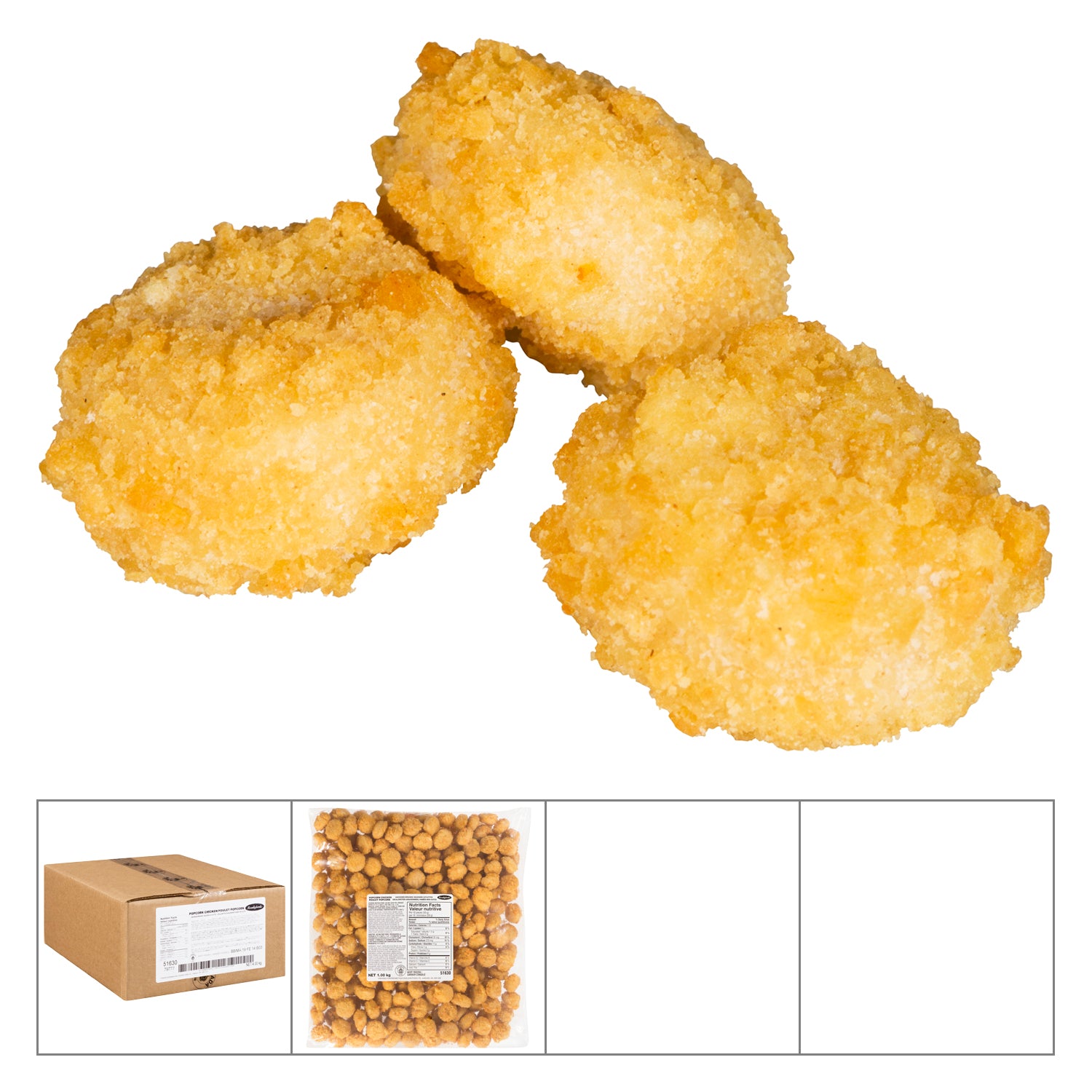 Ready Foods Breaded Popcorn Chicken 4x1kg [$13.24/kg] [$6.01/lb]