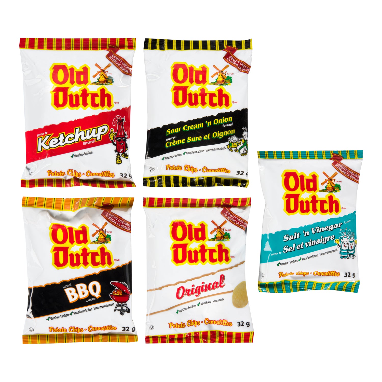 Old Dutch Variety Pack Potato Chips 30x32g [$0.66/ea]