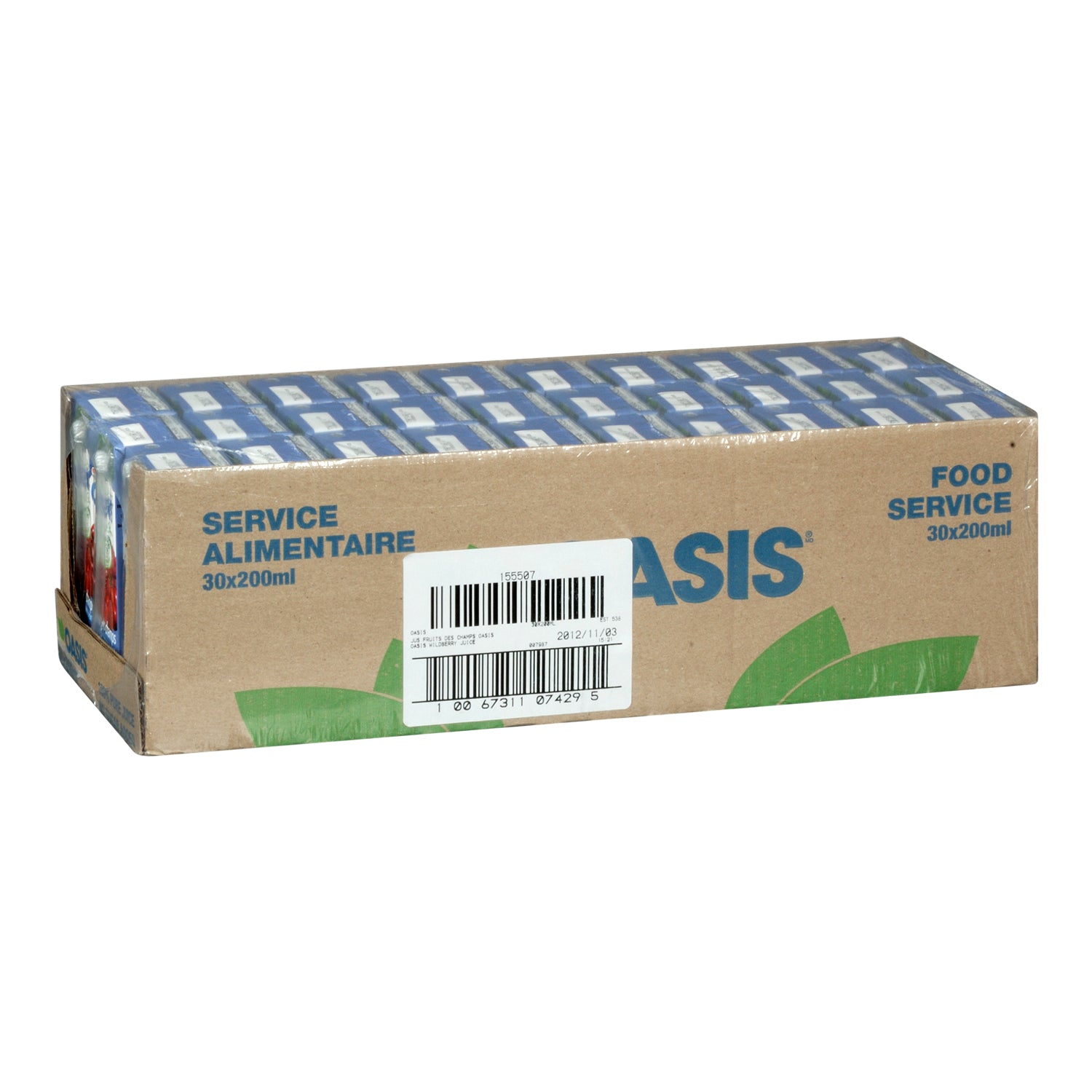 Oasis 100% Pure Wild BerryJuice 30x200ml [$0.39/ea]