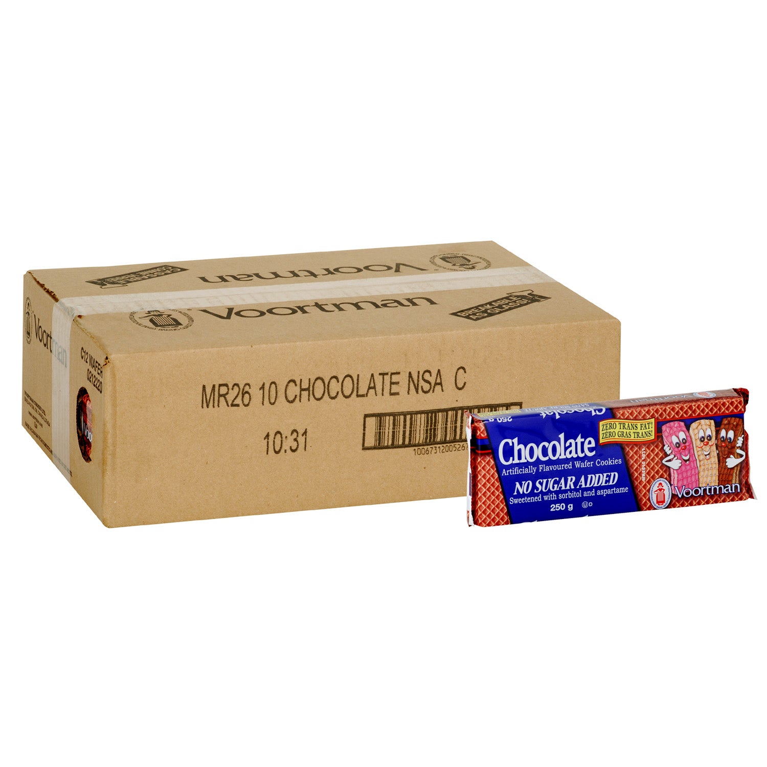 Voortman Chocolate Wafer 12x250g [$3.99/ea]