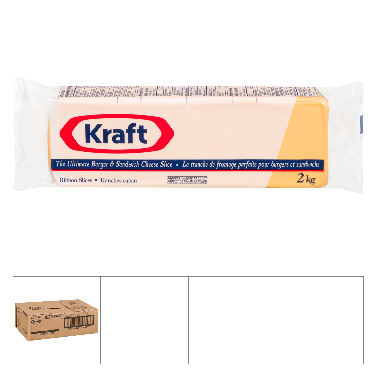 Kraft Ribbon Sliced Processed Cheese 2kg [$0.43/serving]