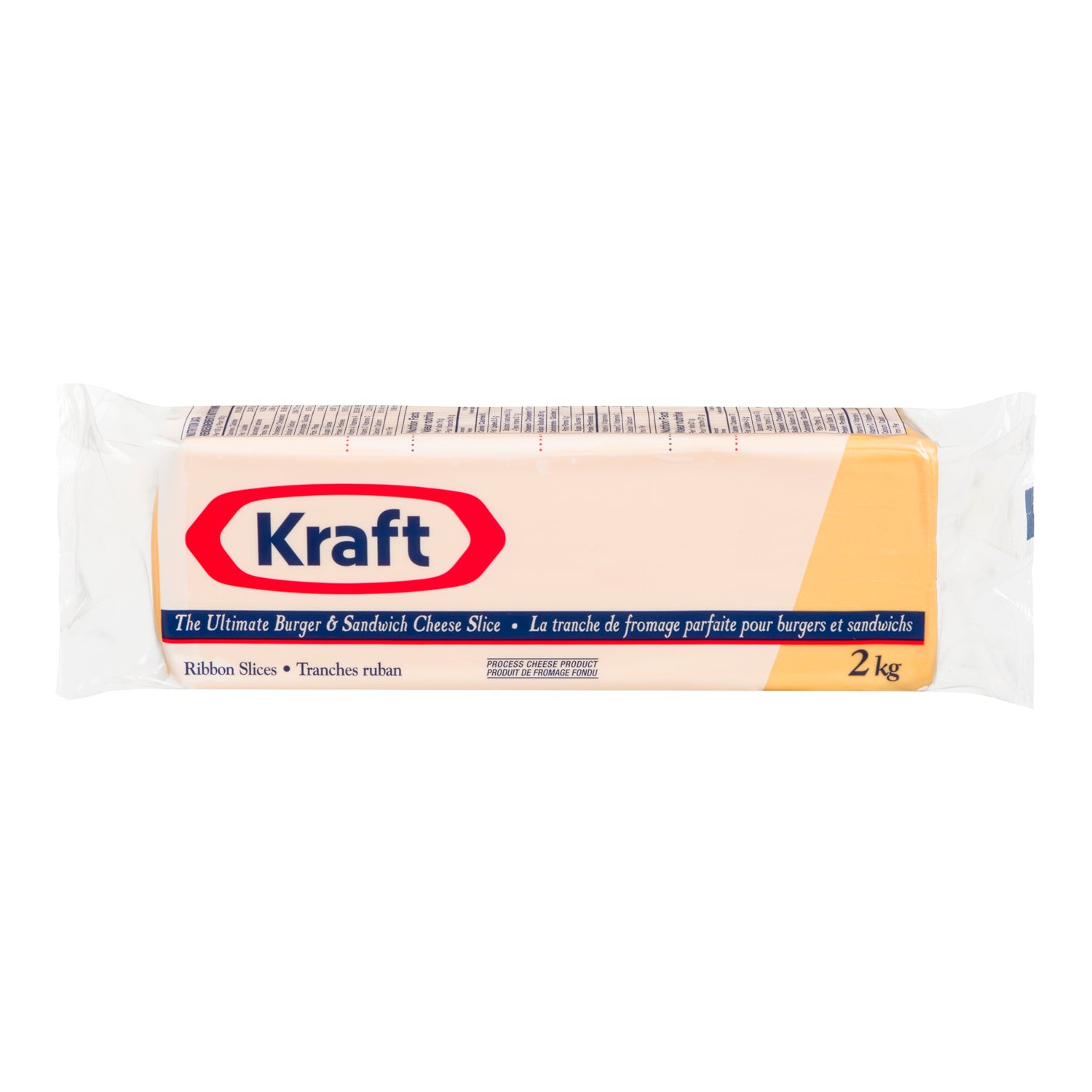 Kraft Ribbon Sliced Processed Cheese 2kg [$0.43/serving]