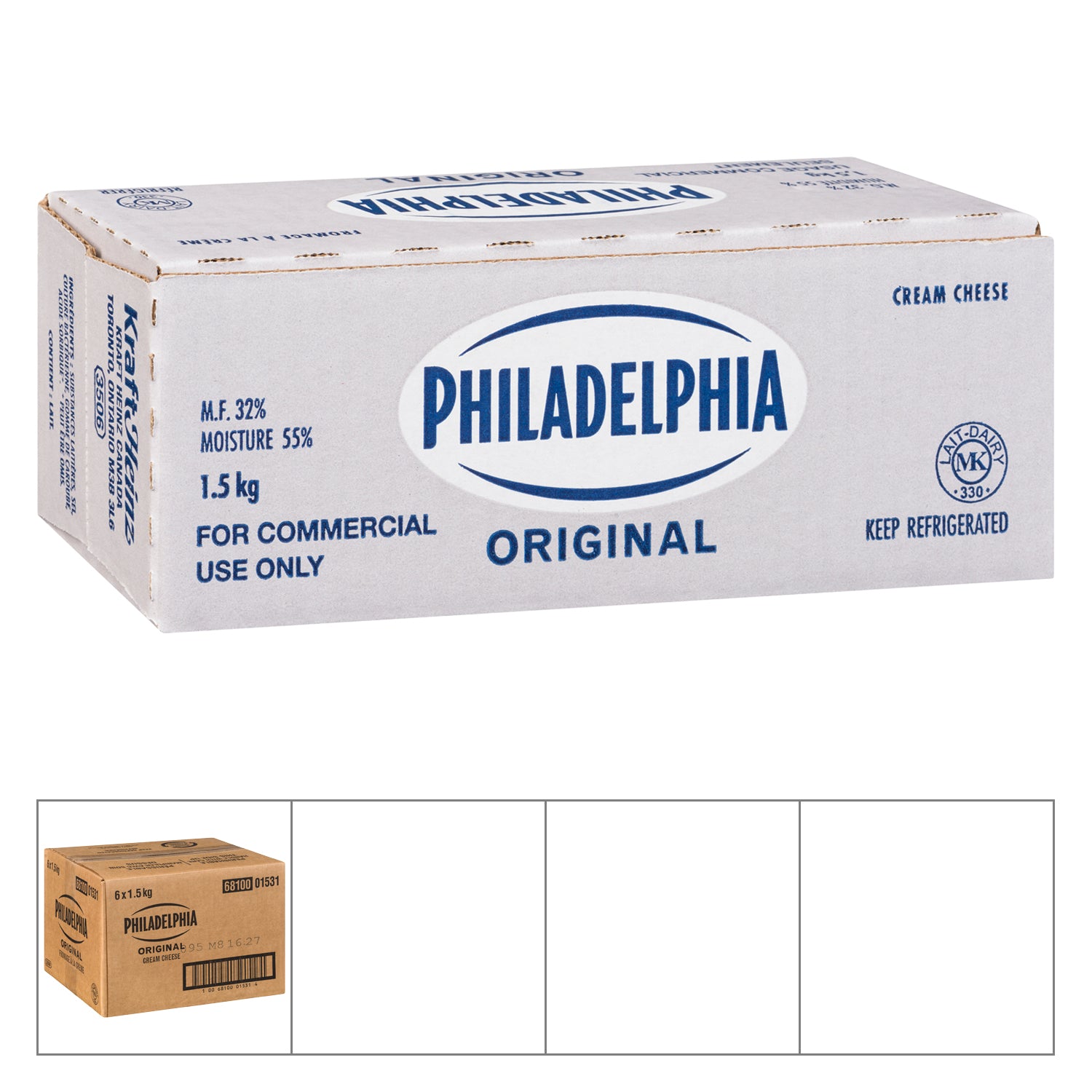 Kraft Philadelphia Cream Cheese 1.5kg [$1.66/100g]