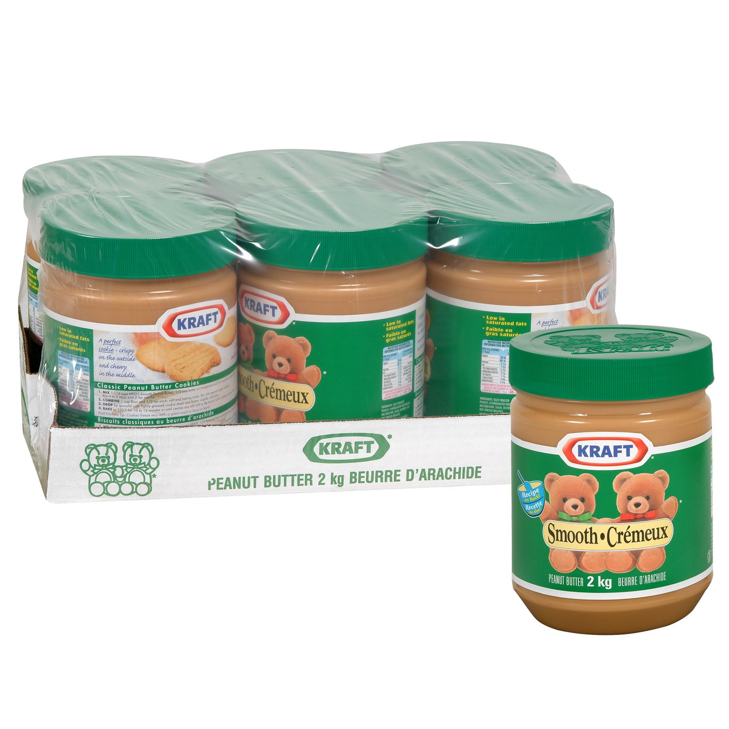 Kraft Peanut Butter Smooth 6x2kg [$21.19/ea]
