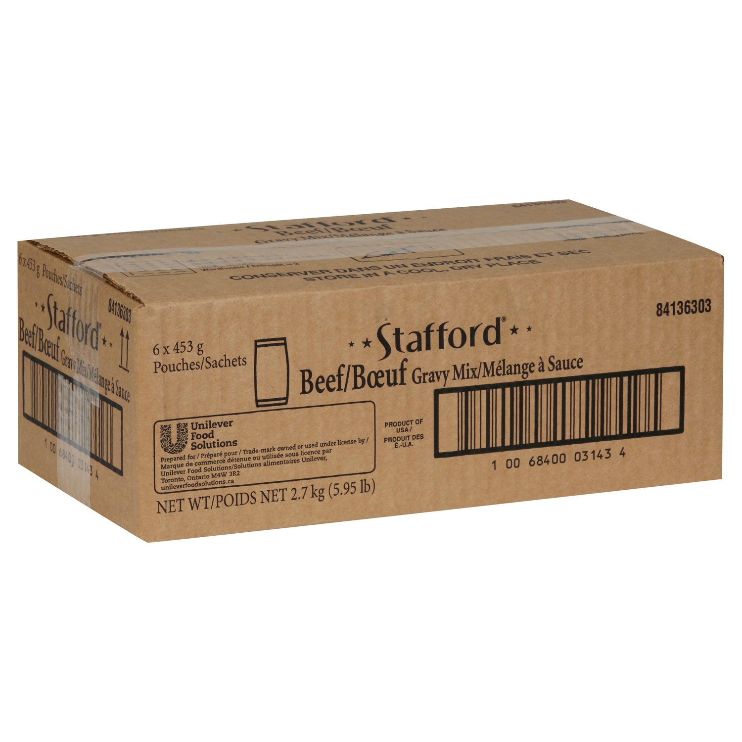 Stafford Beef Gravy Mix 6x453g [$10.33/pack]