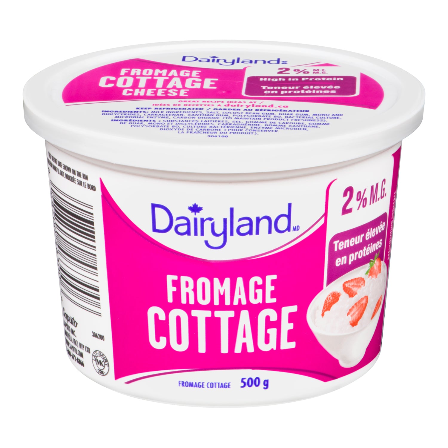 Dairyland Cottage Cheese 2% 6x500g [$5.24/ea]