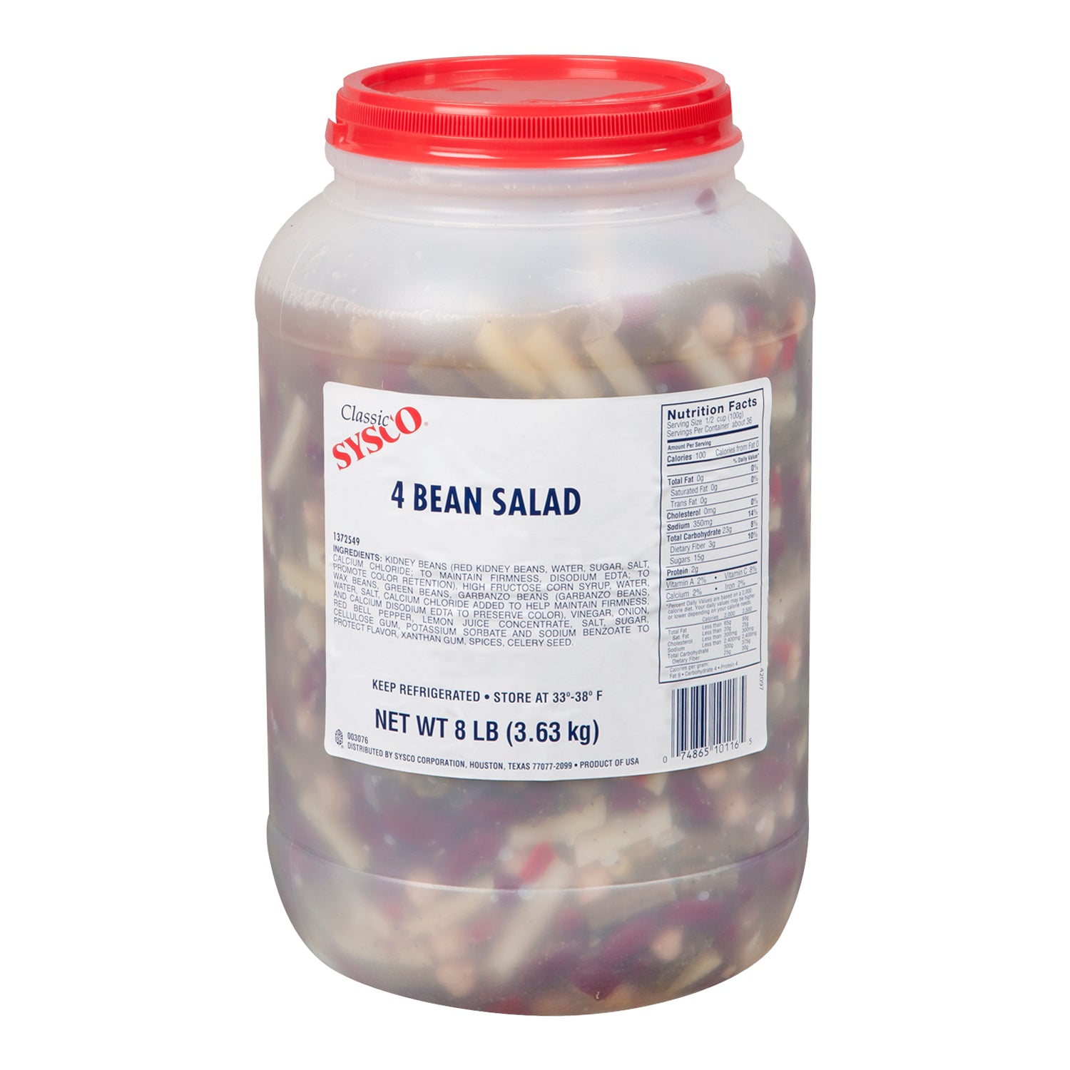 Sysco Classic Four Bean Salad 3.63kg [$0.77/serving]