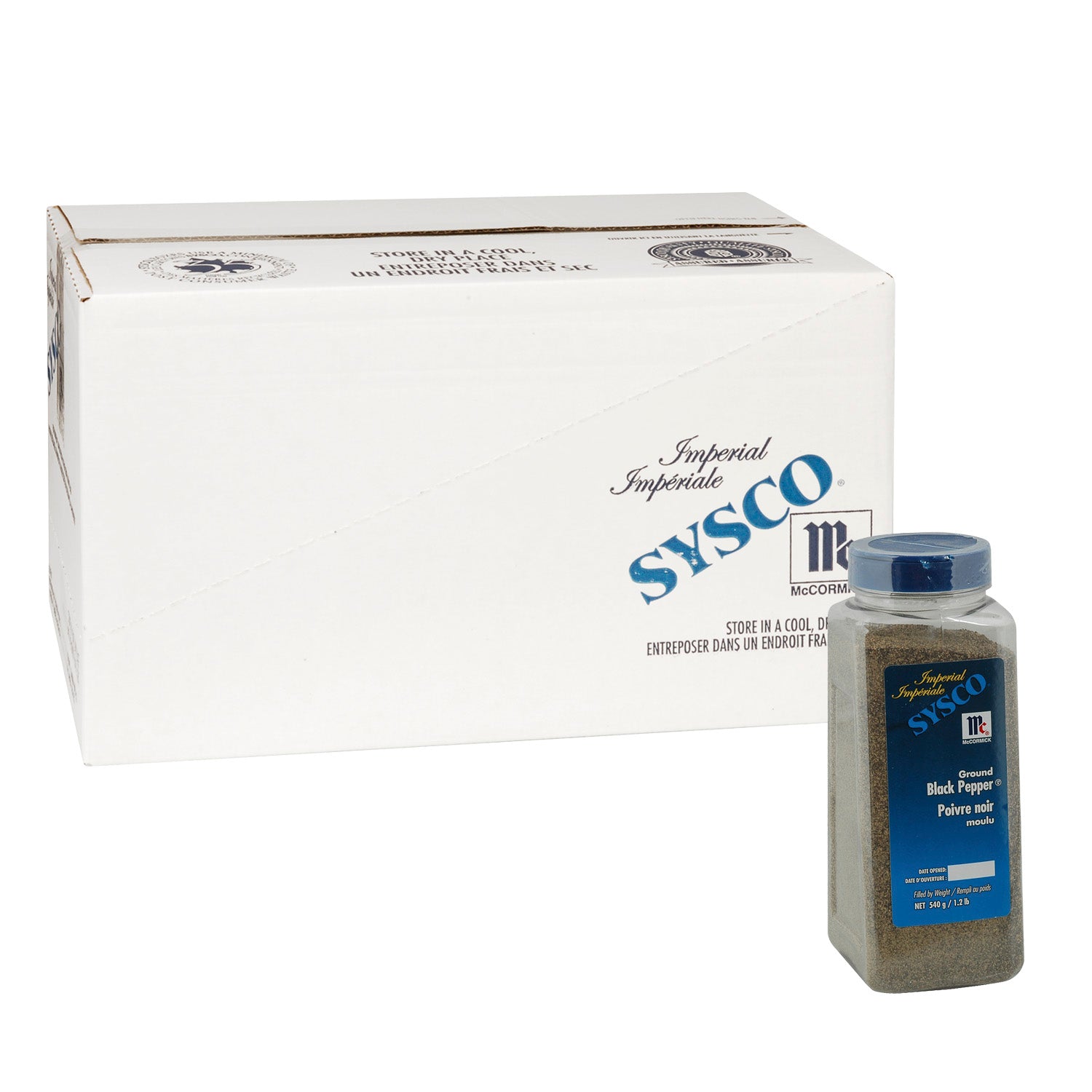 Sysco Imperial Ground Black Pepper 540g [$5.18/100g]