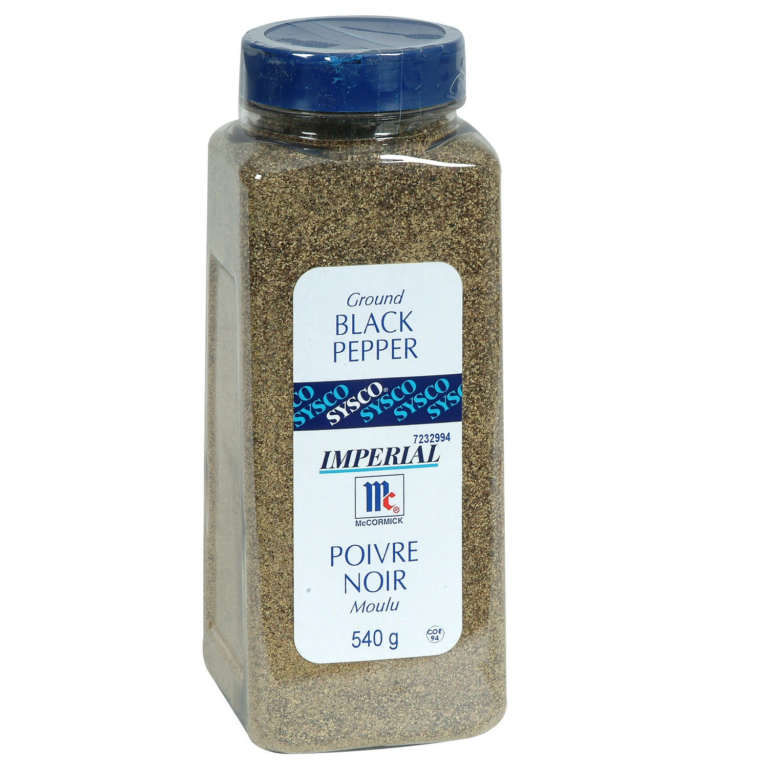 Sysco Imperial Ground Black Pepper 540g [$5.18/100g]