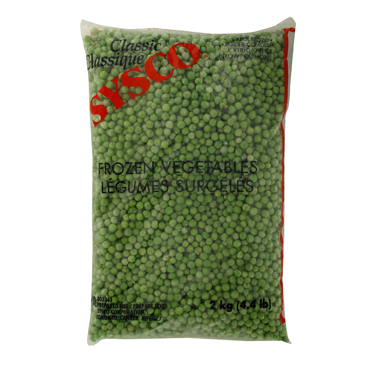 Sysco Classic Peas  6x2kg [$0.07/serving]