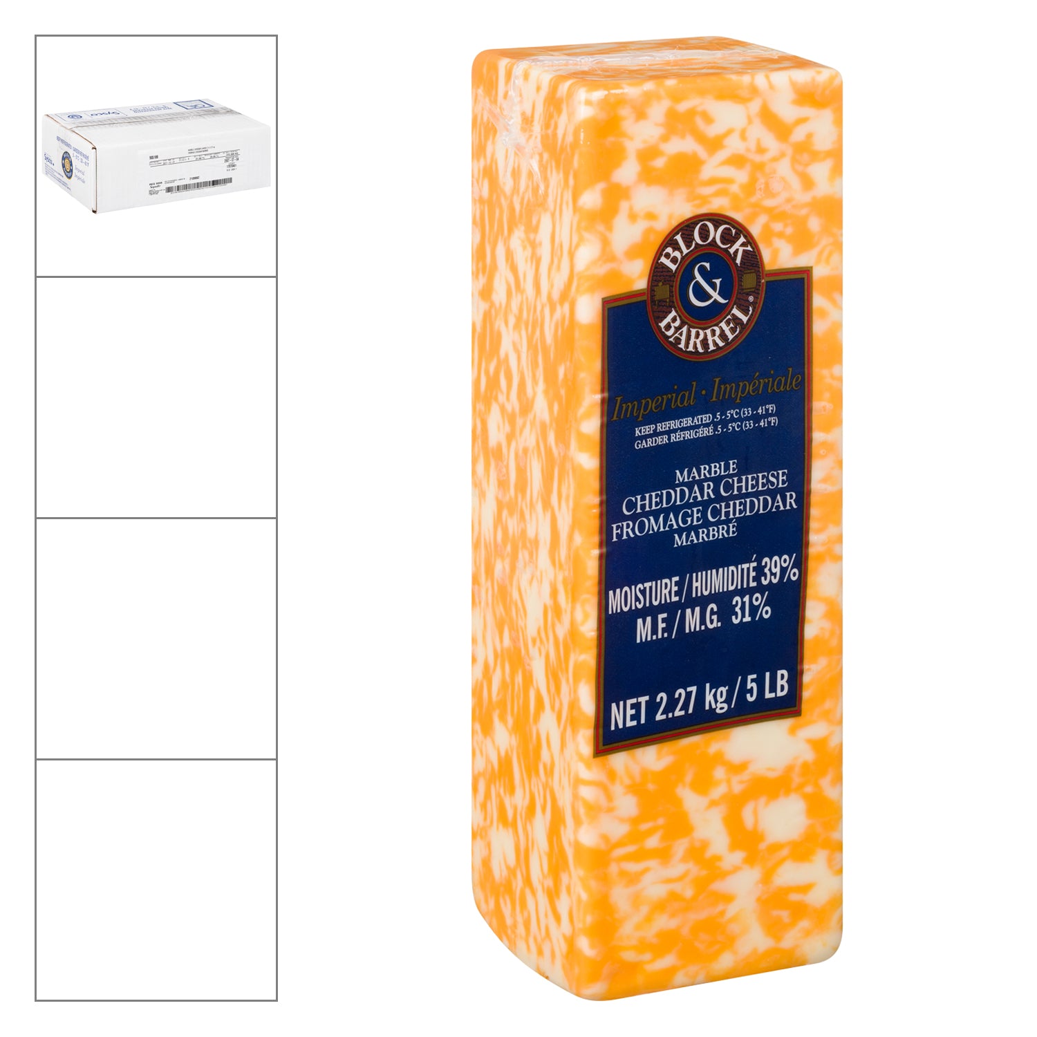 Block & Barrel Imperial Marble Cheddar Cheese 2x2.27kg [$1.67/100g]