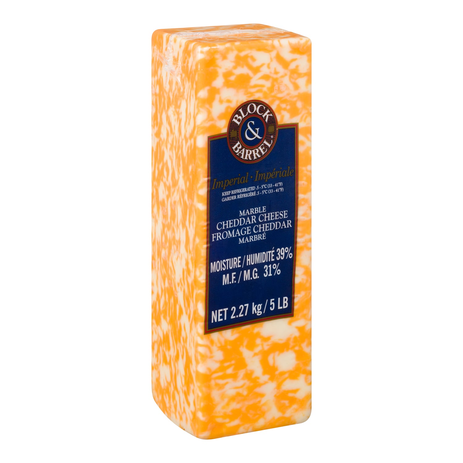 Block & Barrel Imperial Marble Cheddar Cheese 2x2.27kg [$1.67/100g]