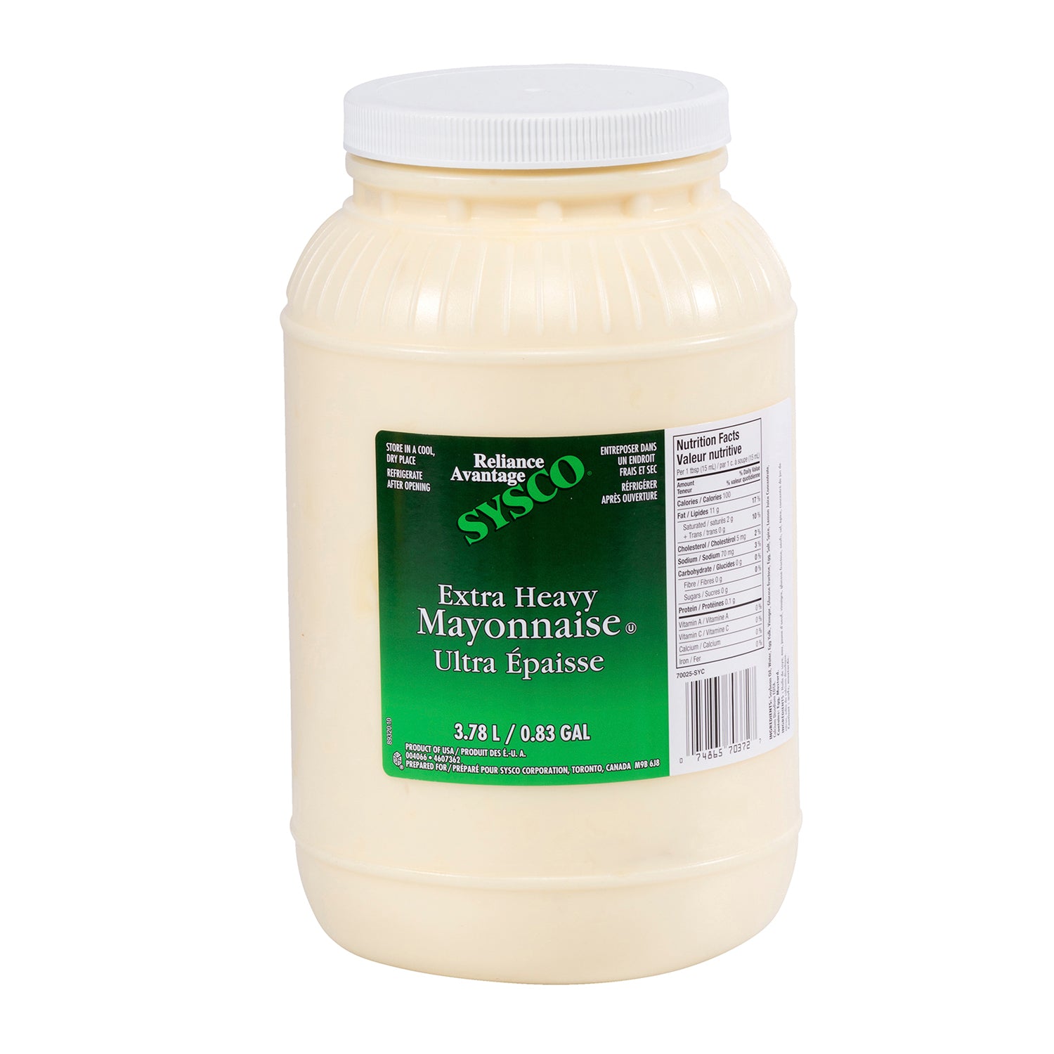 Sysco Reliance Mayonnaise 2x3.78l [$24.99/ea]