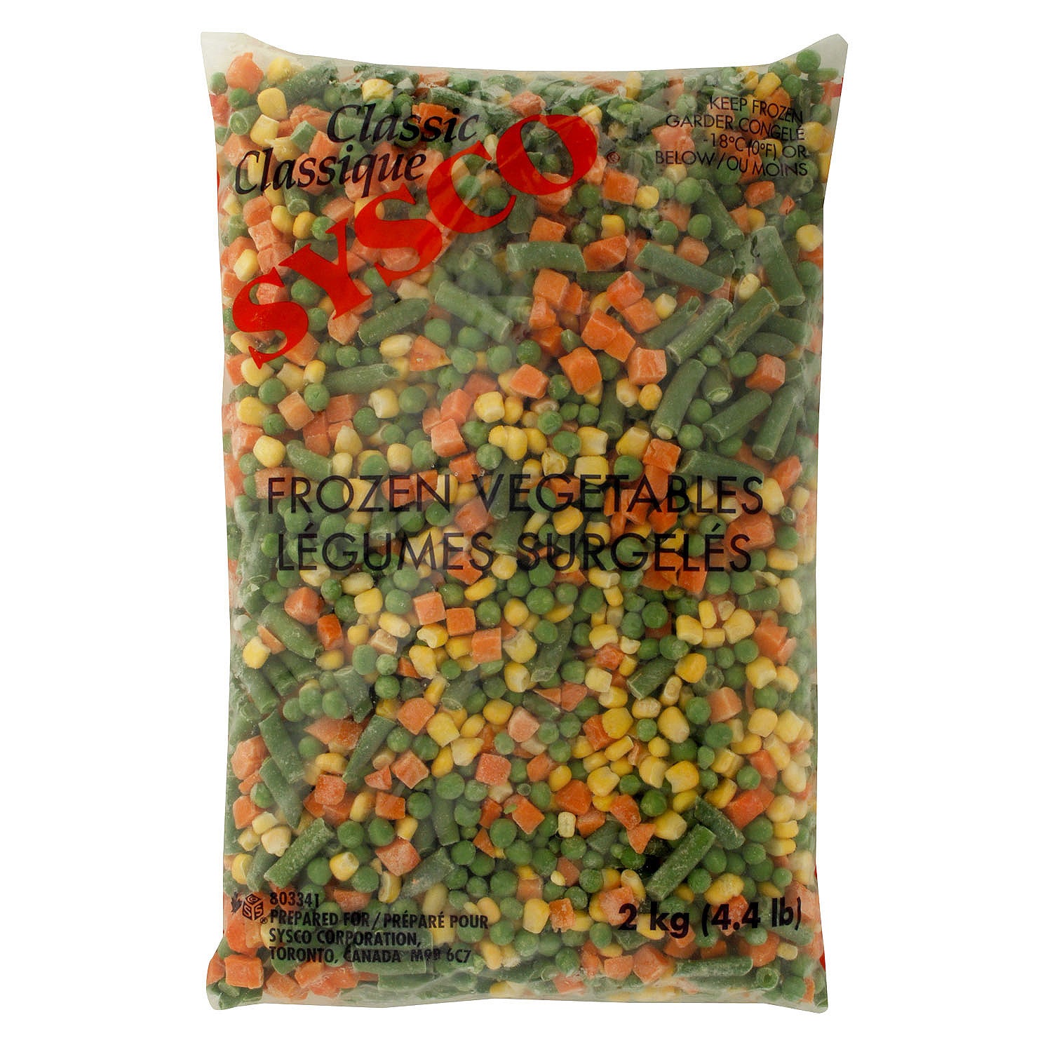 Sysco Classic Mixed Vegetables 6x2kg [$0.31/serving]