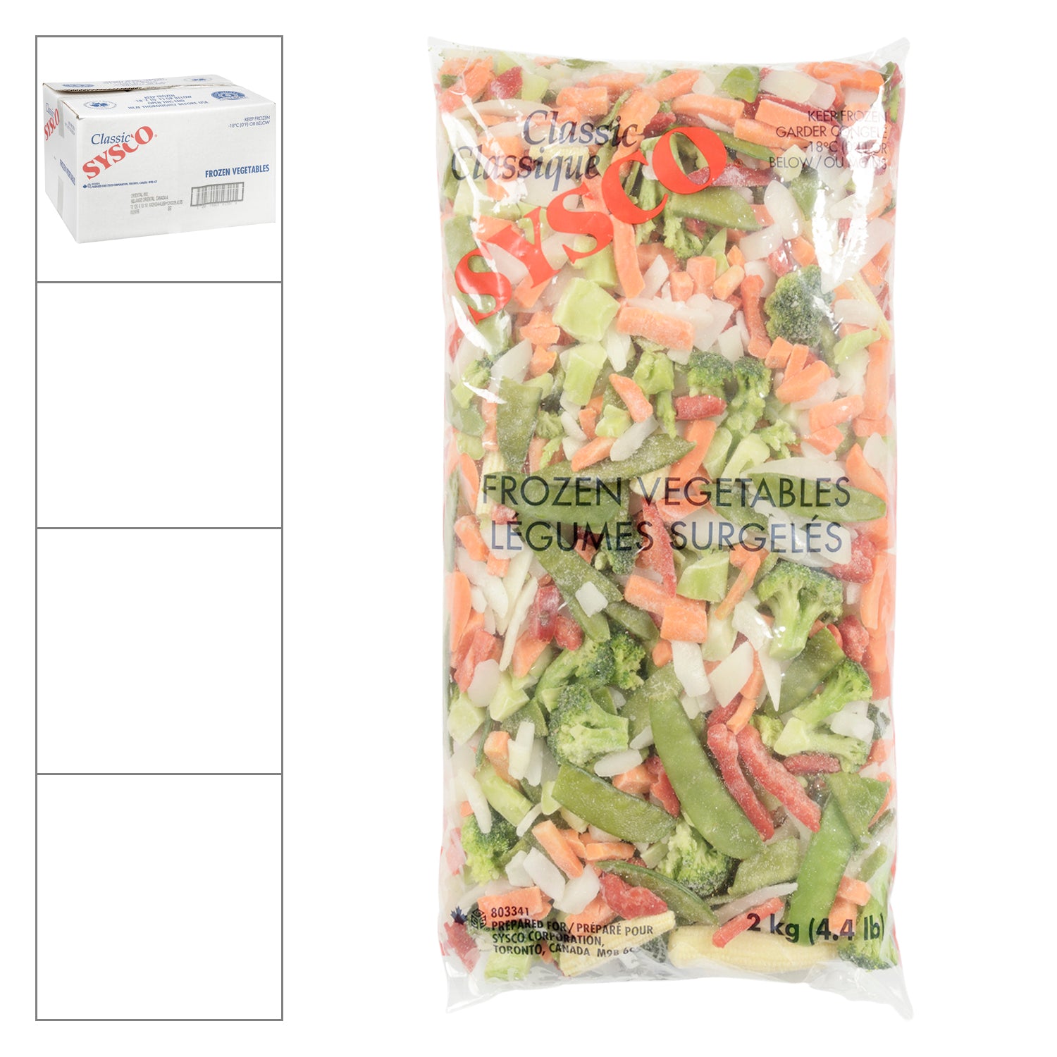 Sysco Classic Stir Fry Vegetable Medley 6x2kg [$5.83/ea]