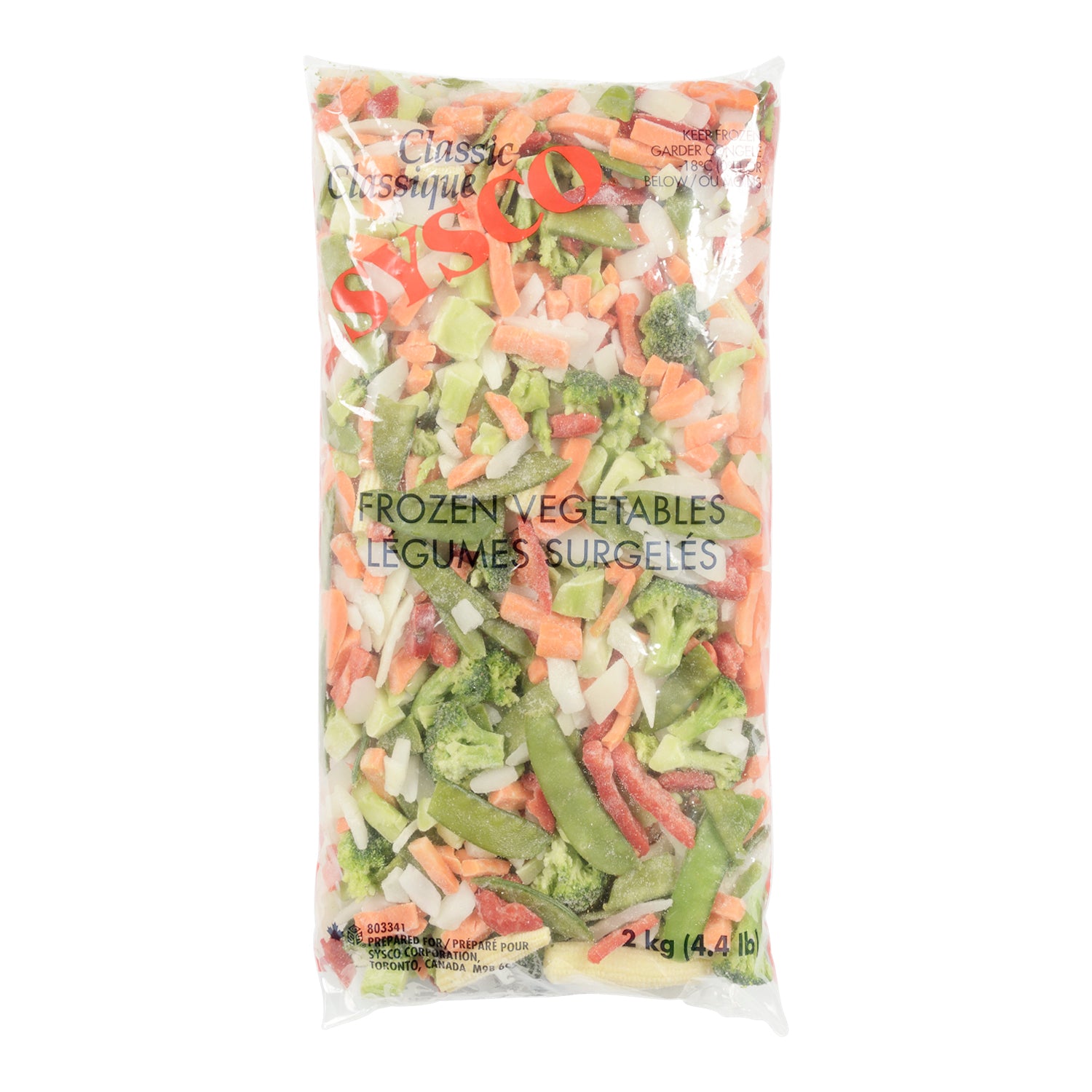 Sysco Classic Stir Fry Vegetable Medley 6x2kg [$11.69/ea]