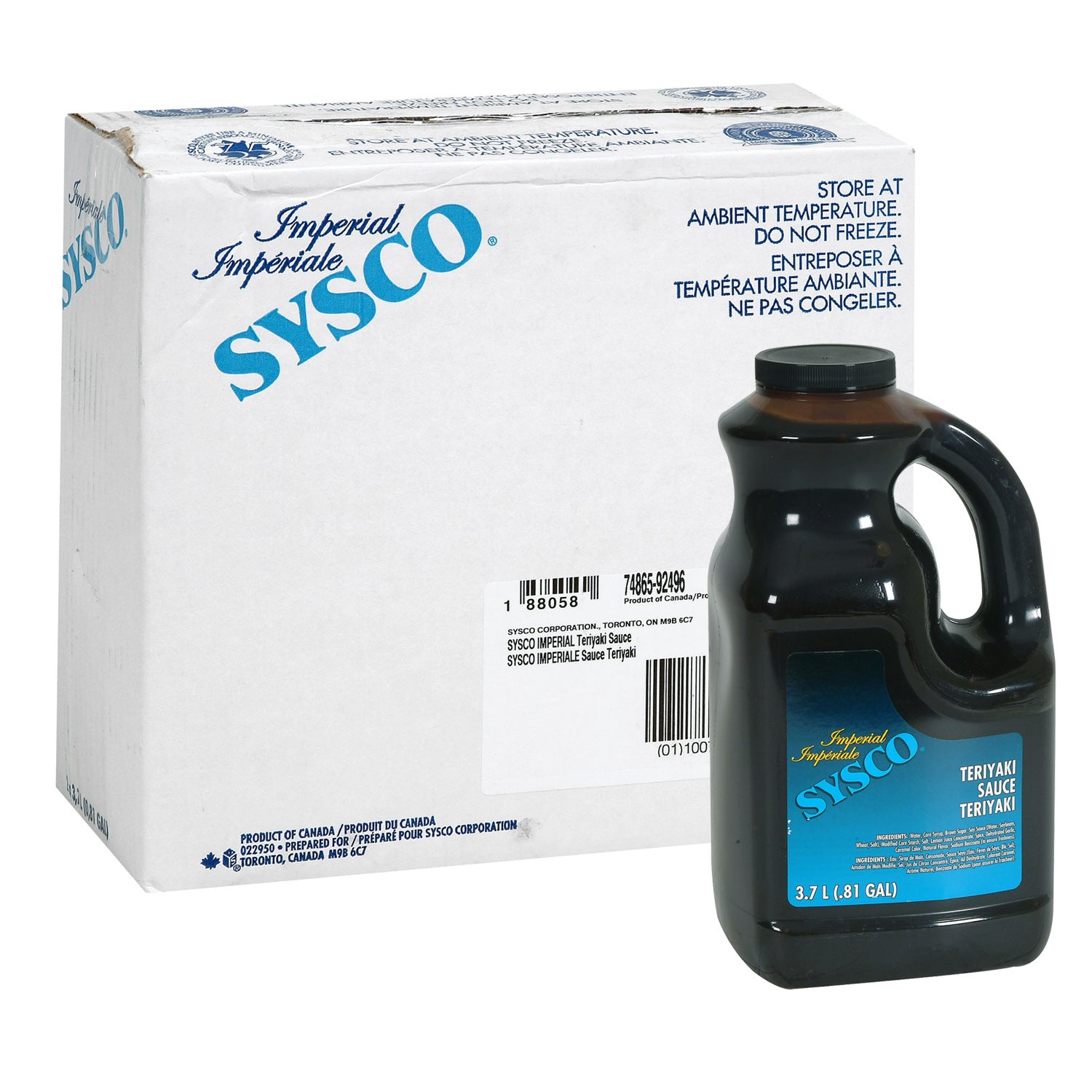 Sysco Imperial Teriyaki Sauce 2x3.7L
 [$0.24/serving]