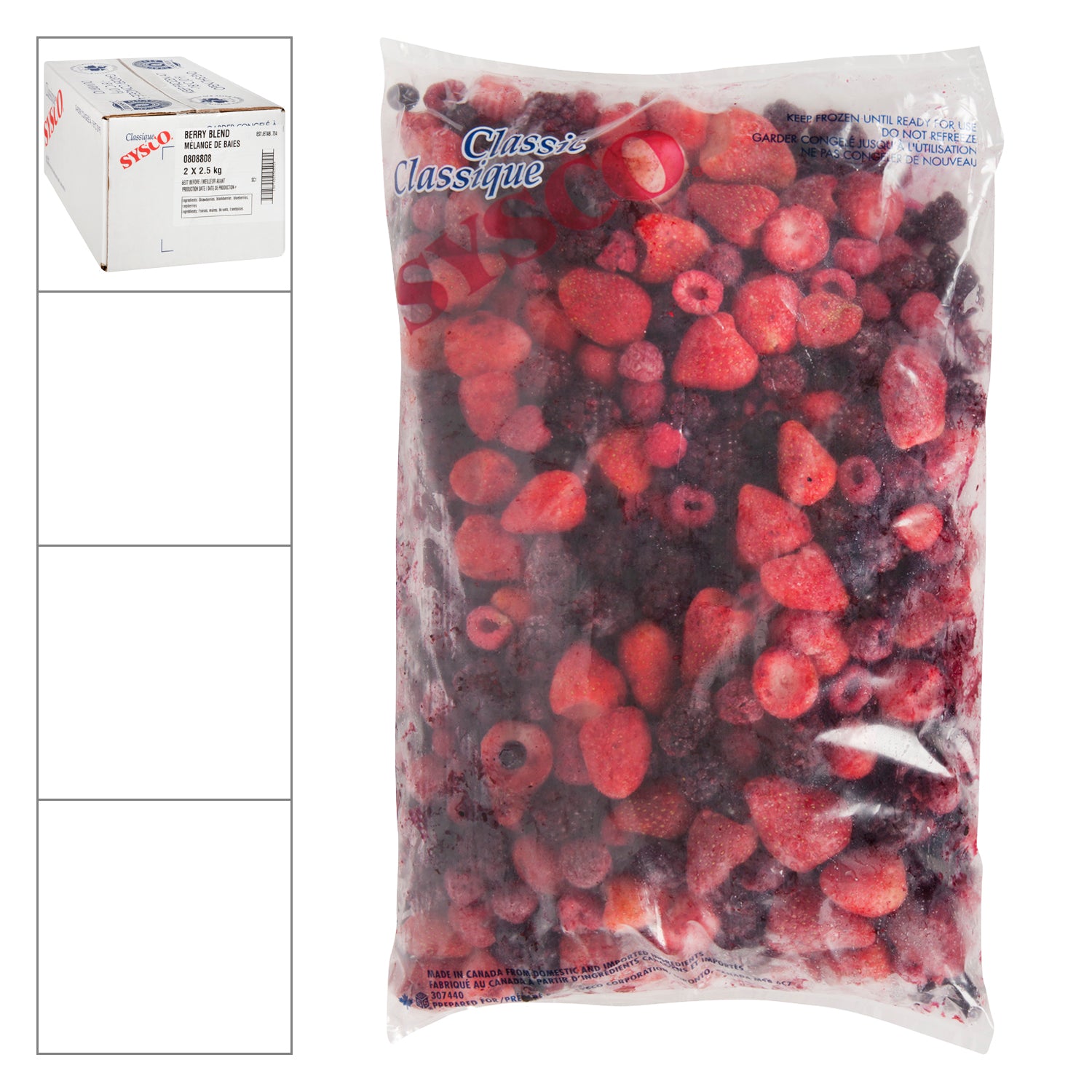 Sysco Classic Berry Blend 2x2.5kg [$9.99/kg] [$4.53/lb]