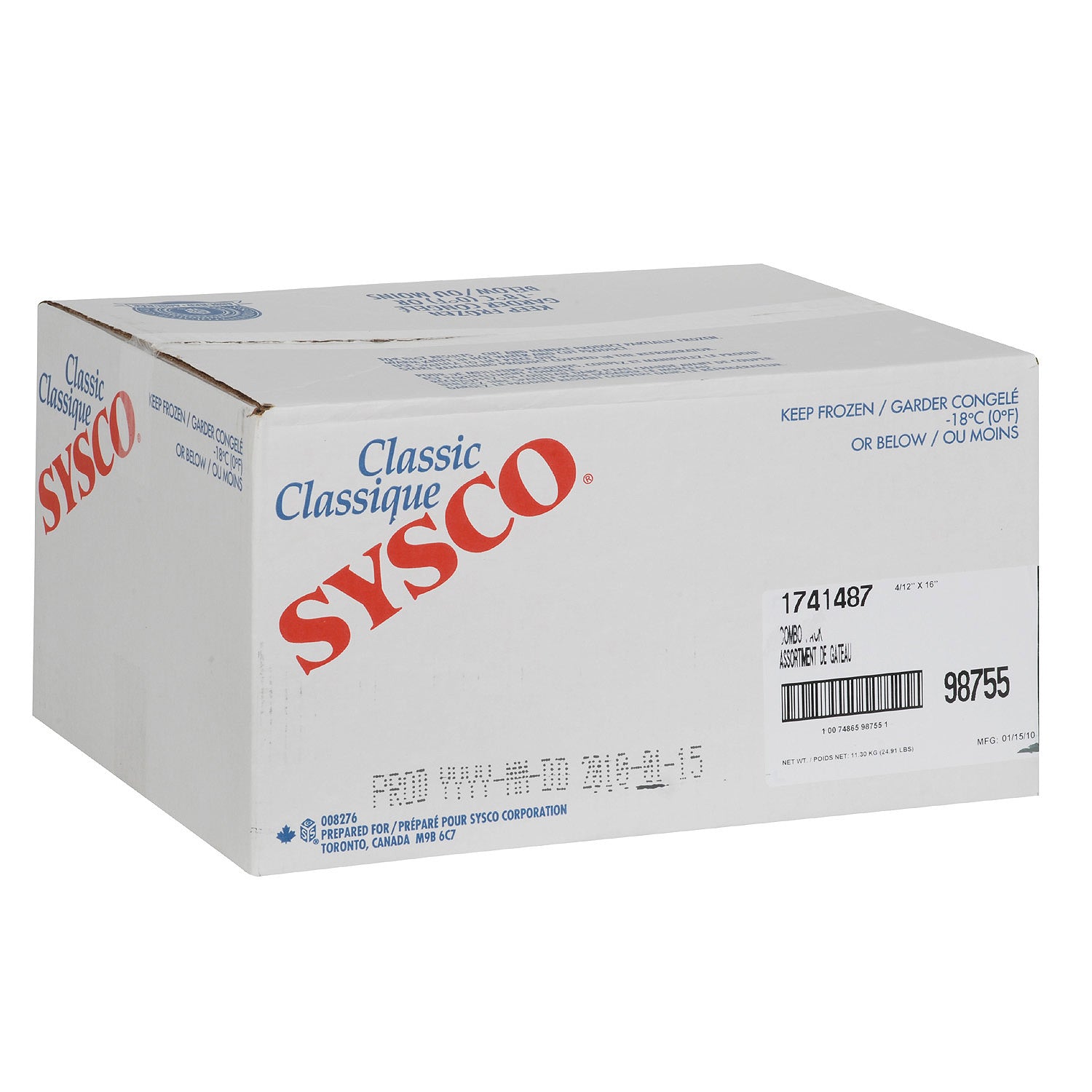 Sysco Classic Assorted Sheet Cakes 4ct [$0.47/serving]