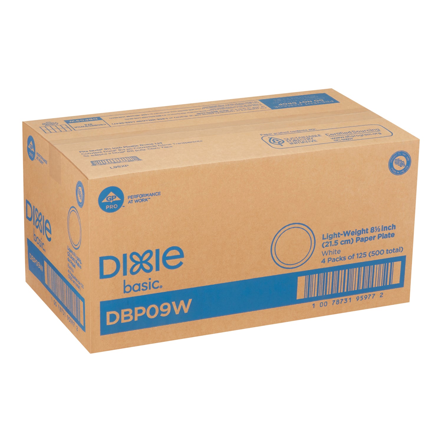 Dixie Basics Paper Plates 8.5 in 4x125ct [$0.09/ea]