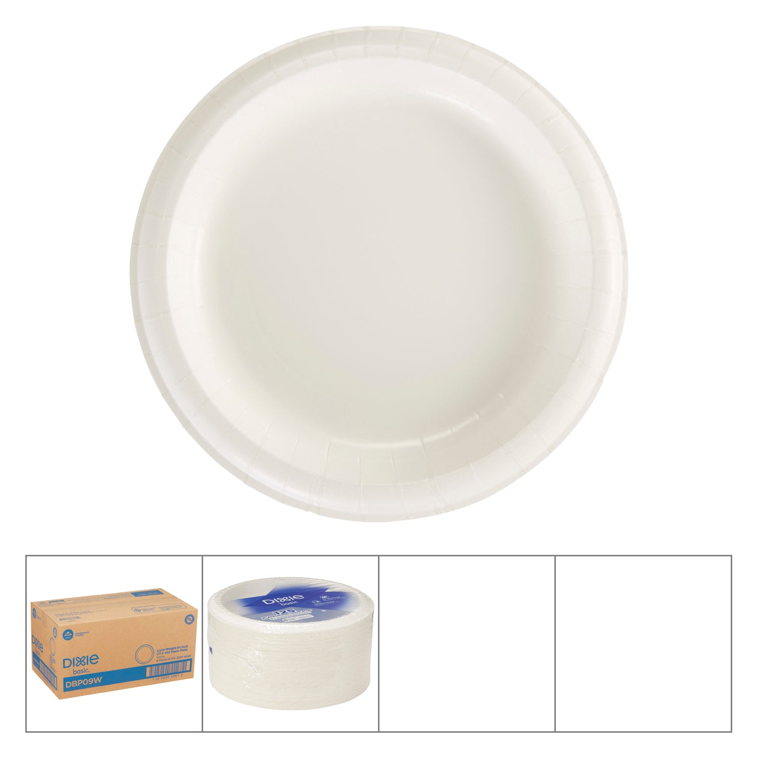 Dixie Basics Paper Plates 8.5 in 4x125ct [$0.09/ea]