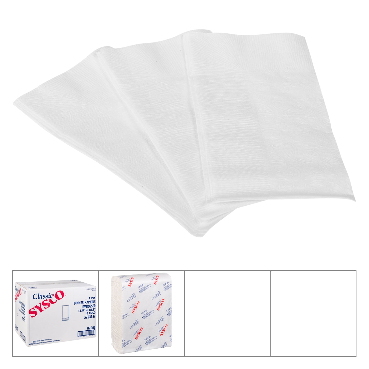 Sysco Classic Paper Napkins 12x250ct [$0.02/ea]