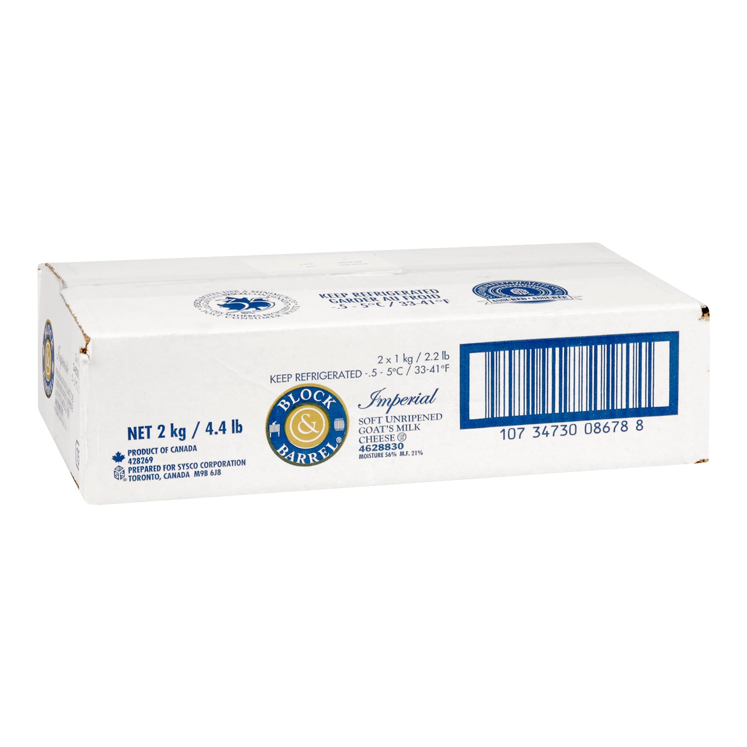 Block & Barrel Imperial Goat Cheese 2x1kg [$2.49/100g]