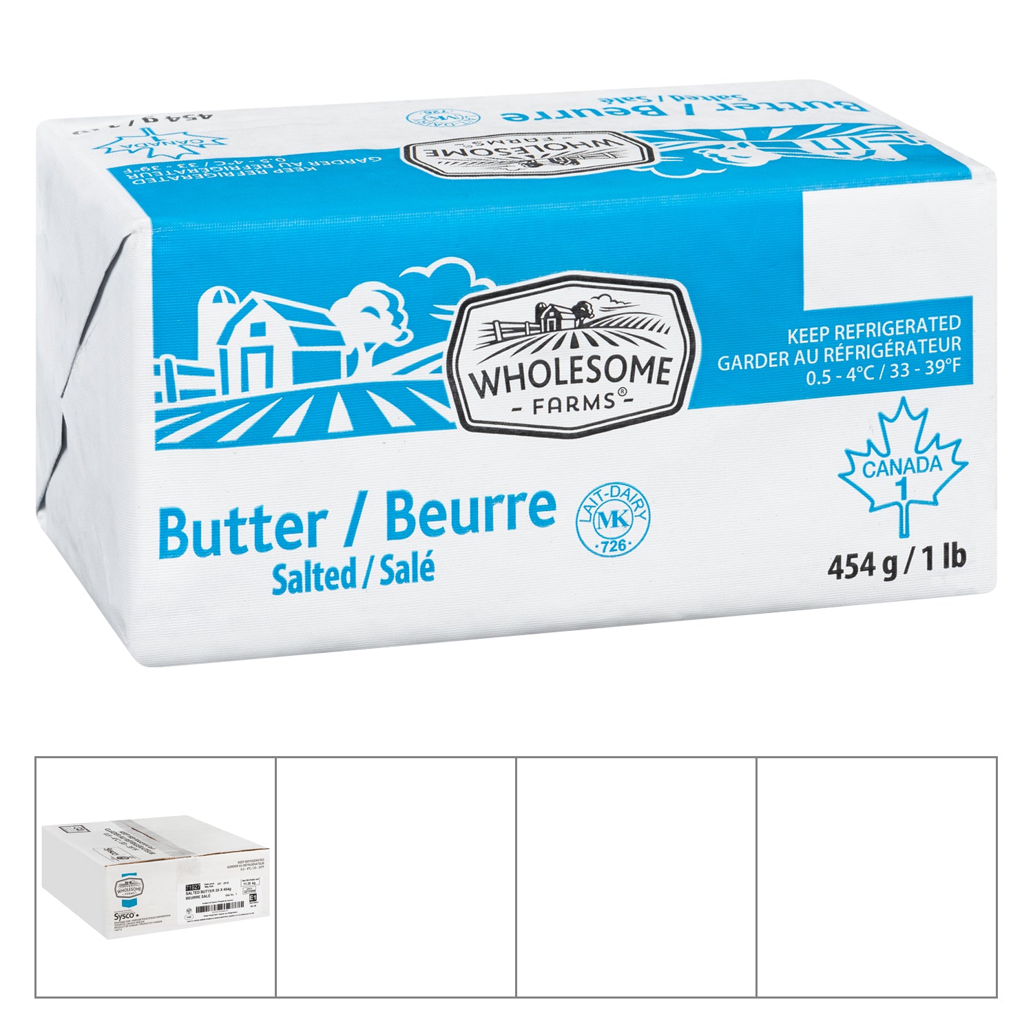 Wholesome Farms Imperial Salted Butter 454g [$8.30/ea]