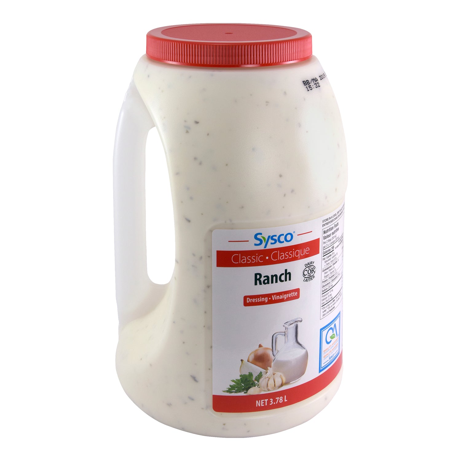 Sysco Classic Ranch Dressing 2x3.78L [$0.92/100ml]