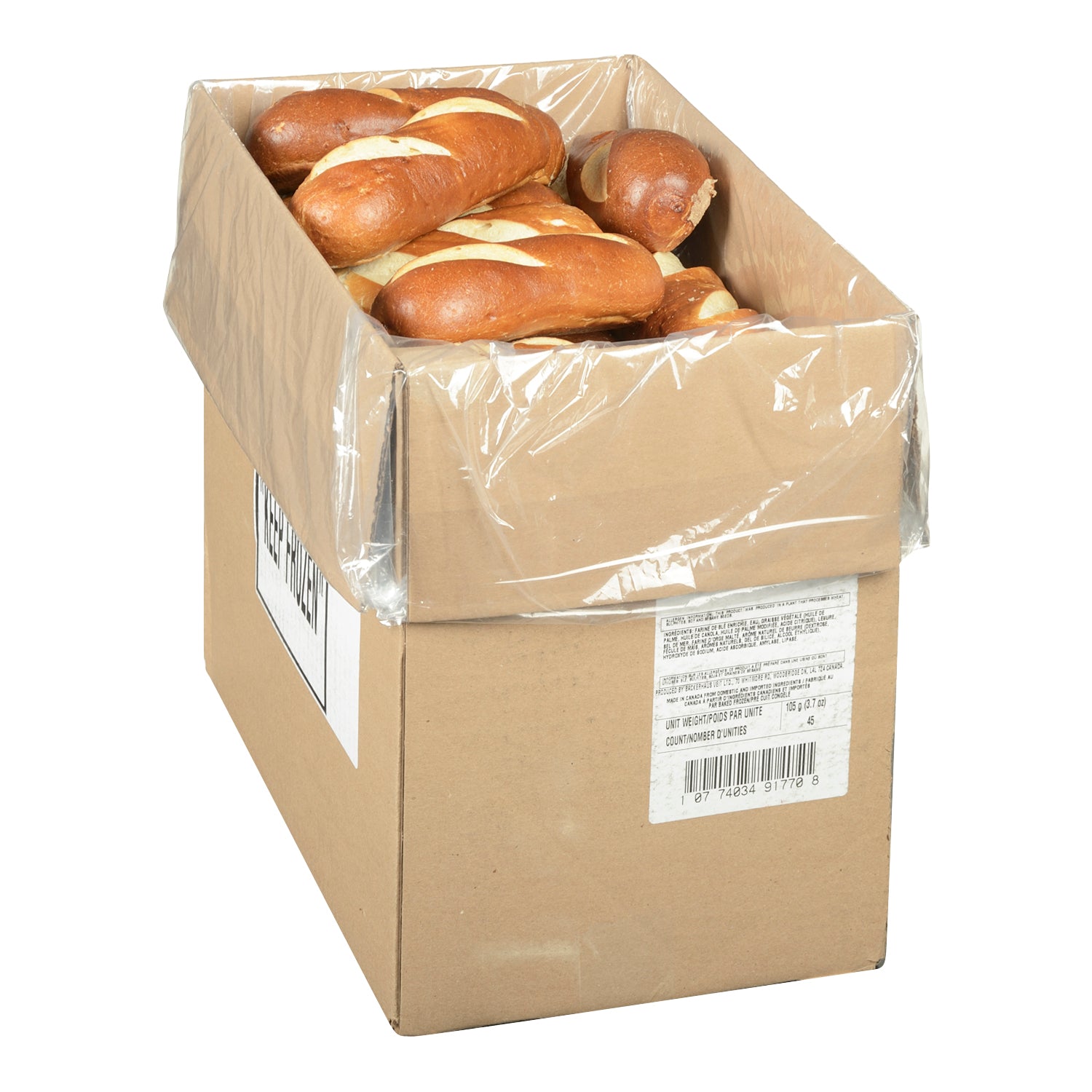 Backerhaus Pretzel Hoagie Buns 45ct [$1.15/ea]