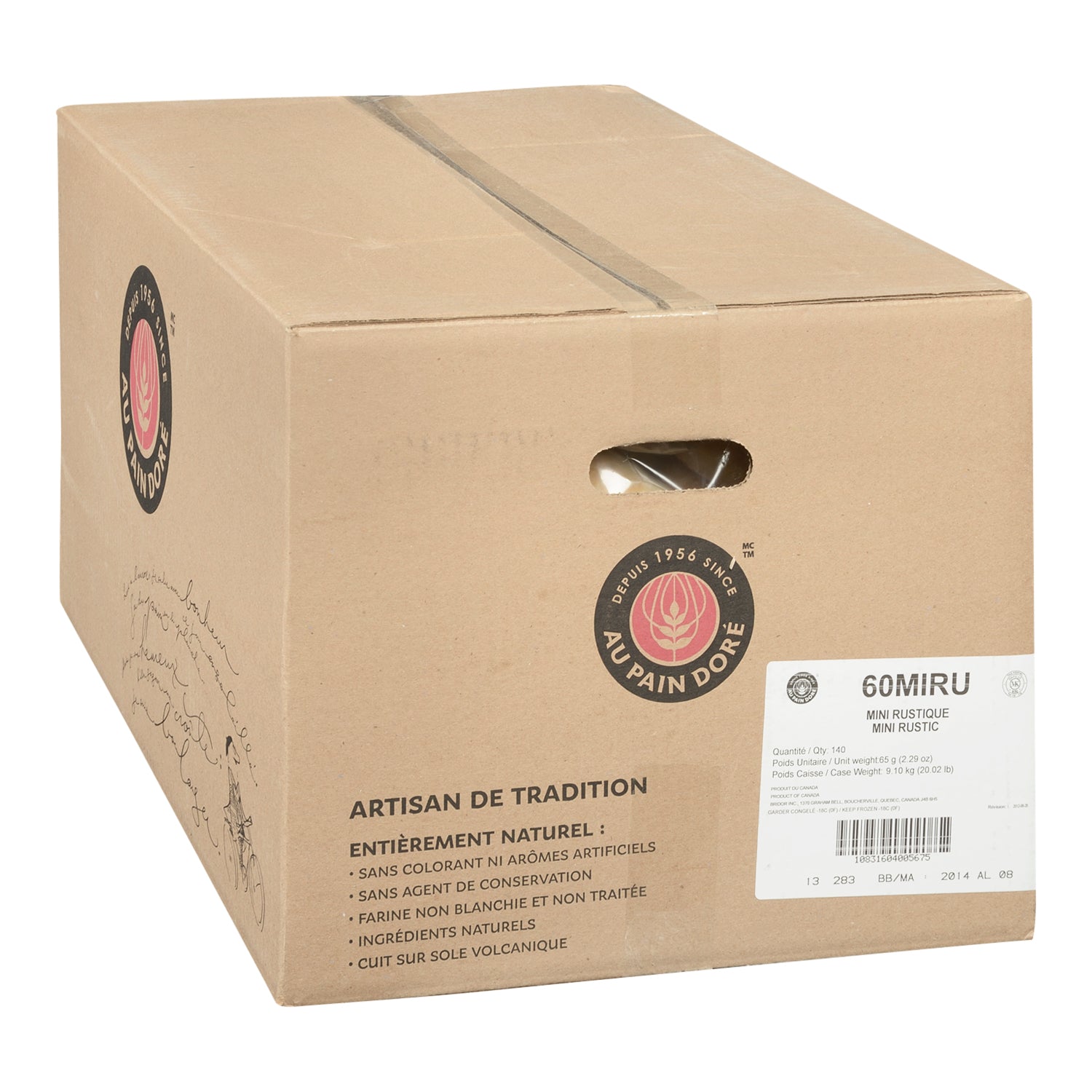 Bridor RTB Mini French Bread 140x65gr [$0.63/ea]