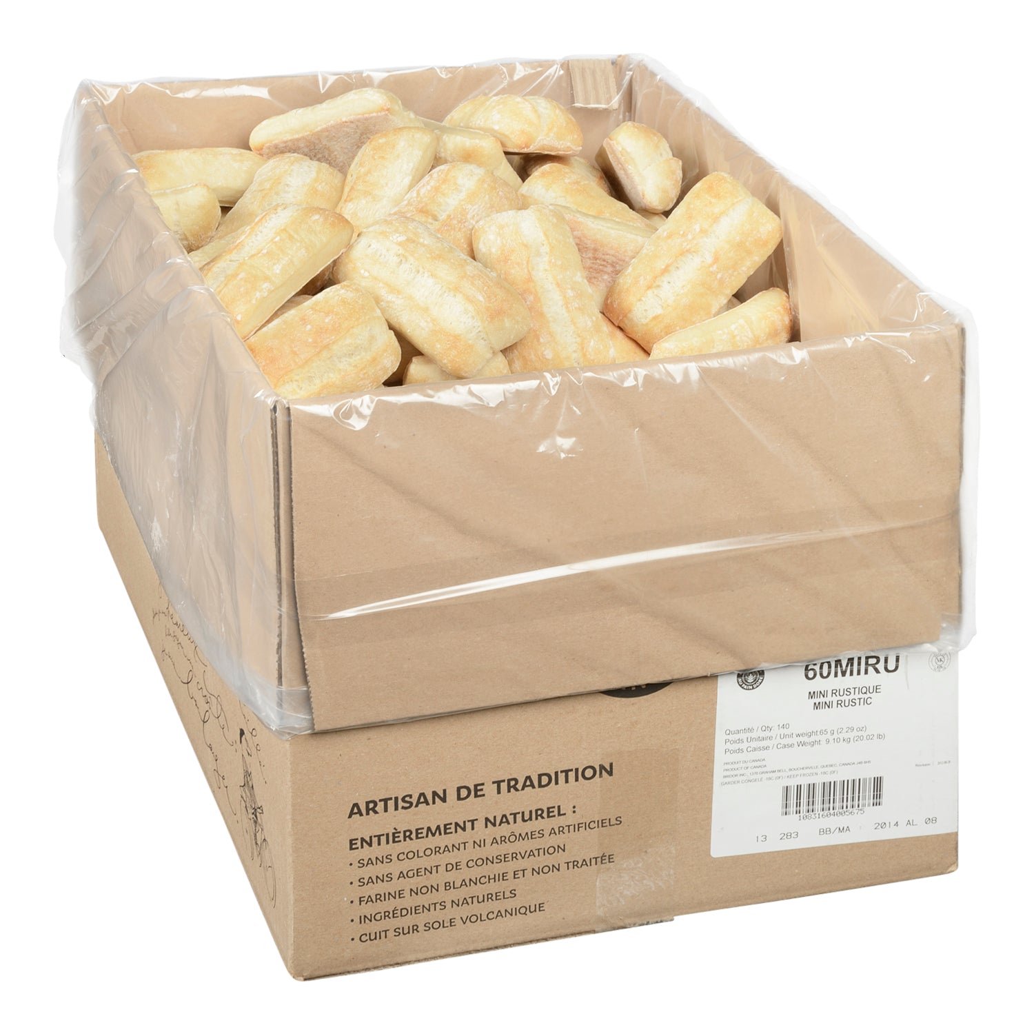Bridor RTB Mini French Bread 140x65gr [$0.63/ea]