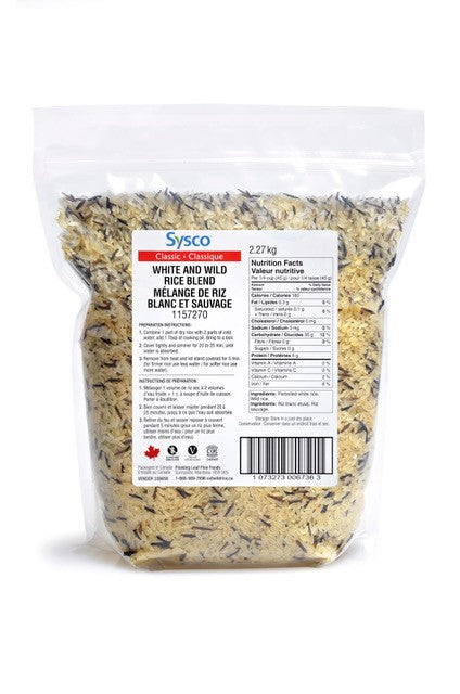 Sysco Classic White & Wild Rice Blend 2.27kg [$1.89/serving]