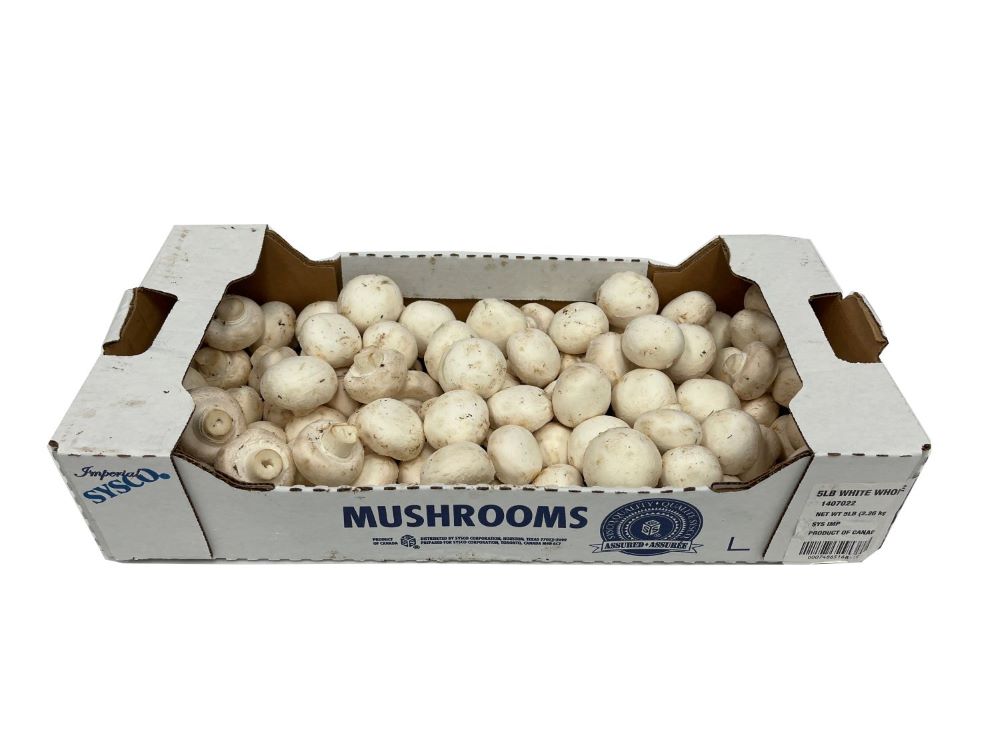 Fresh Medium Mushrooms 5lb [$8.47/kg] [$3.84/lb]