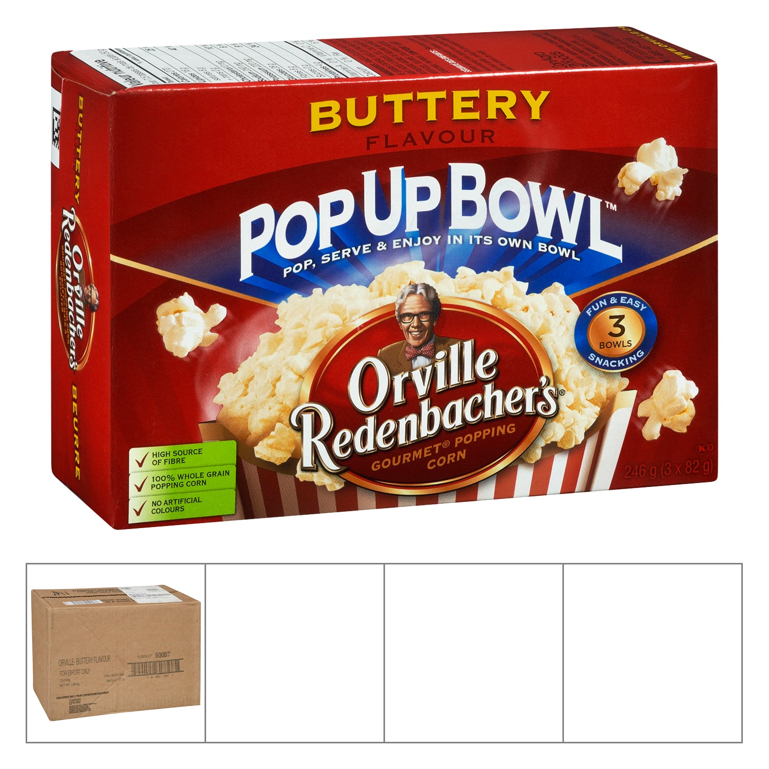Orville Redenbacher's Microwaveable Butter Flavour Popcorn 36x82g [$1.44/ea]