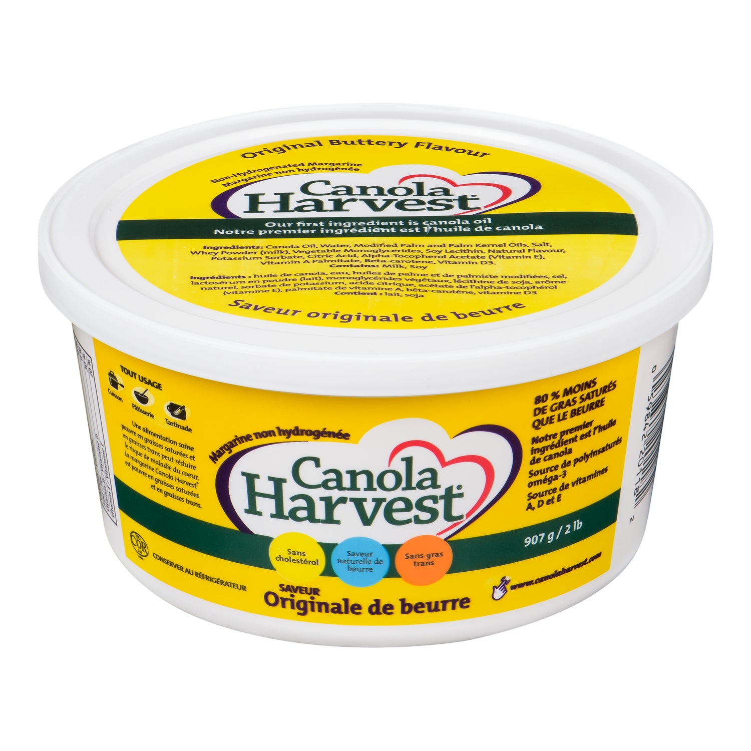 Canola Harvest Margarine 12x907g [$4.83/ea]