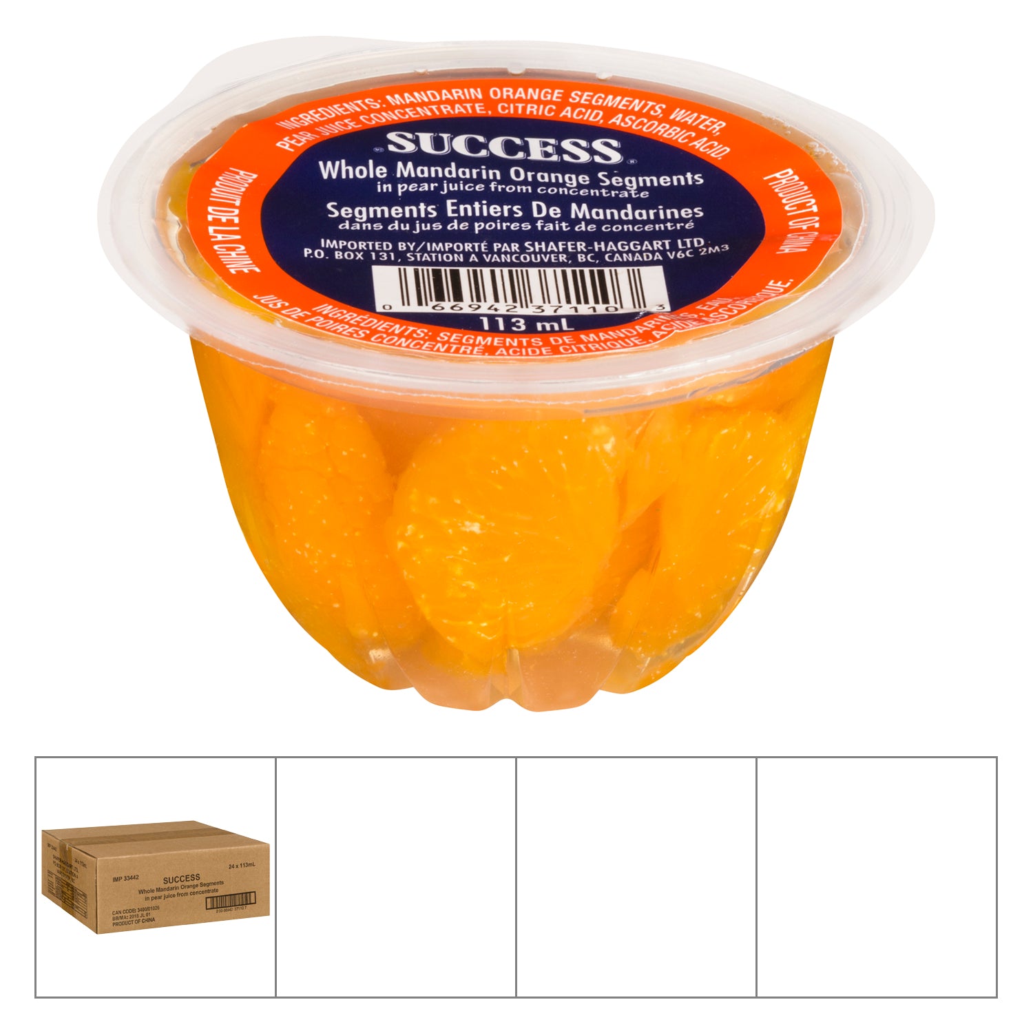 Success Mandarin Orange Segments 24x113ml [$0.95/ea]