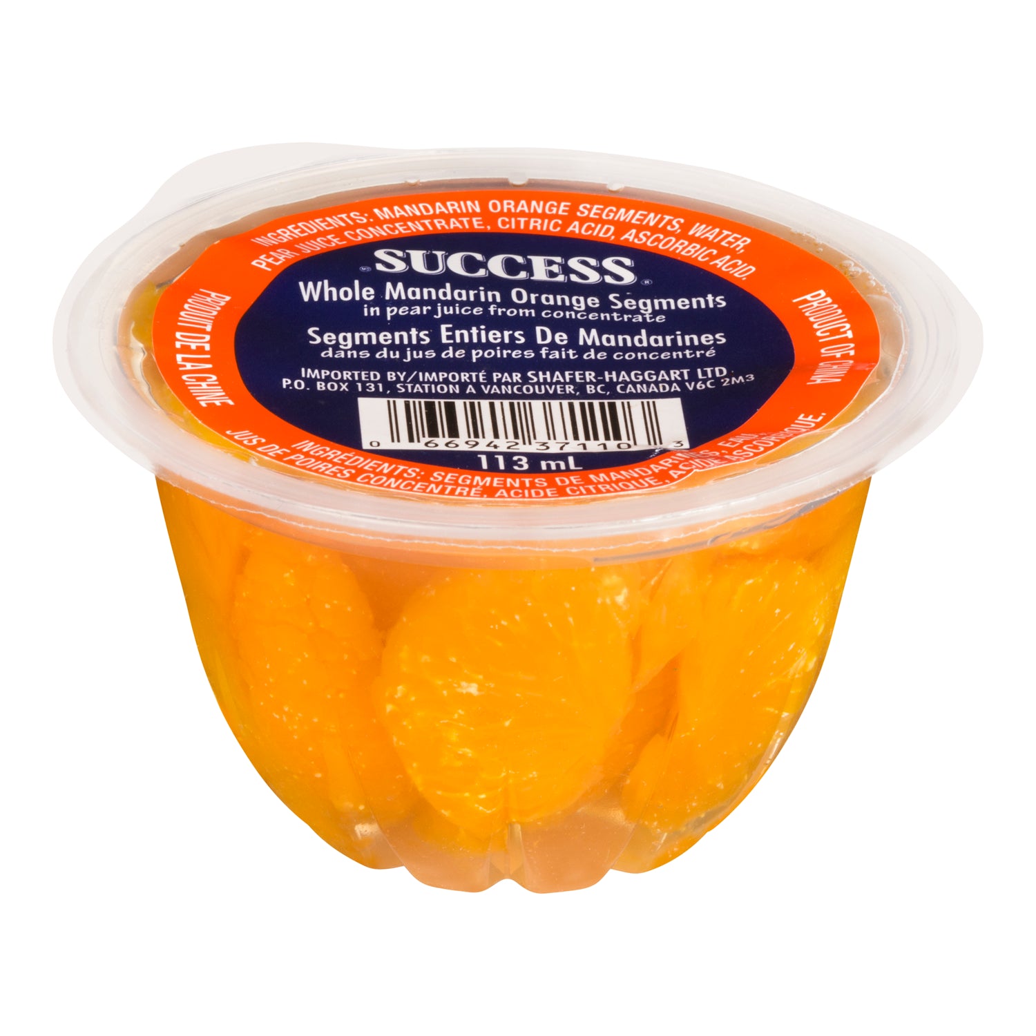 Success Mandarin Orange Segments 24x113ml [$0.95/ea]