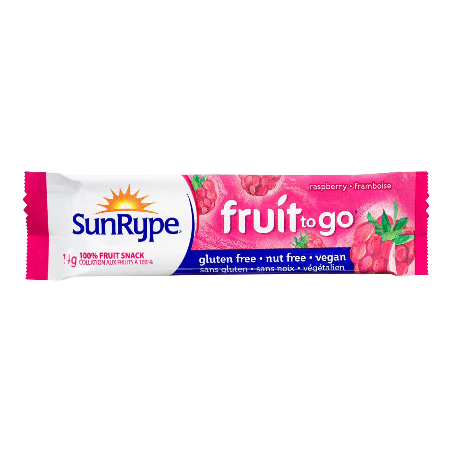 Sunrype Fruit to Go Raspberry 154x14g [$0.44/ea]