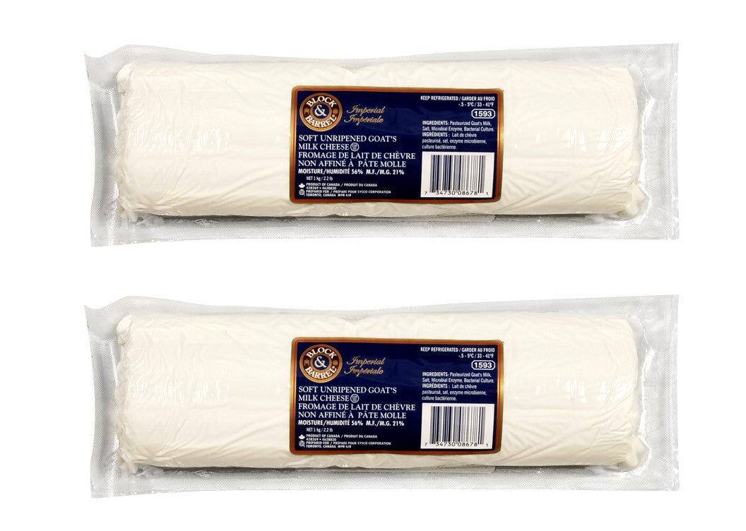 Block & Barrel Imperial Goat Cheese 2x1kg [$2.49/100g]