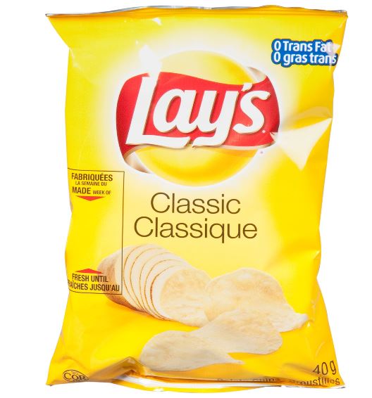 Lay's Classic Chips 32x60g [$1.24/ea]