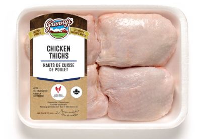 Grannys Chicken Thighs 5kg [$8.89/kg] [$4.03/lb]