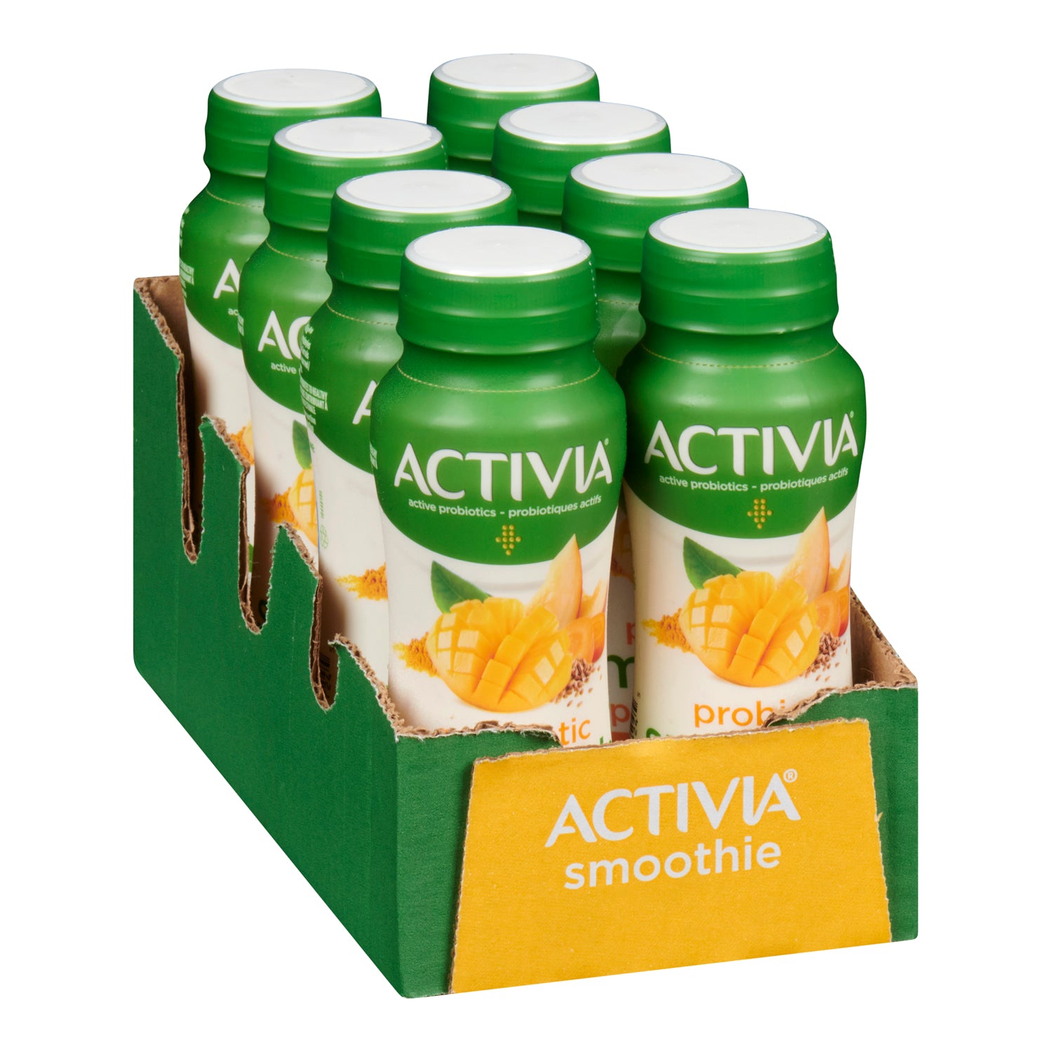 Activia Peach Mango Smoothie 8x190ml [$1.37/ea]