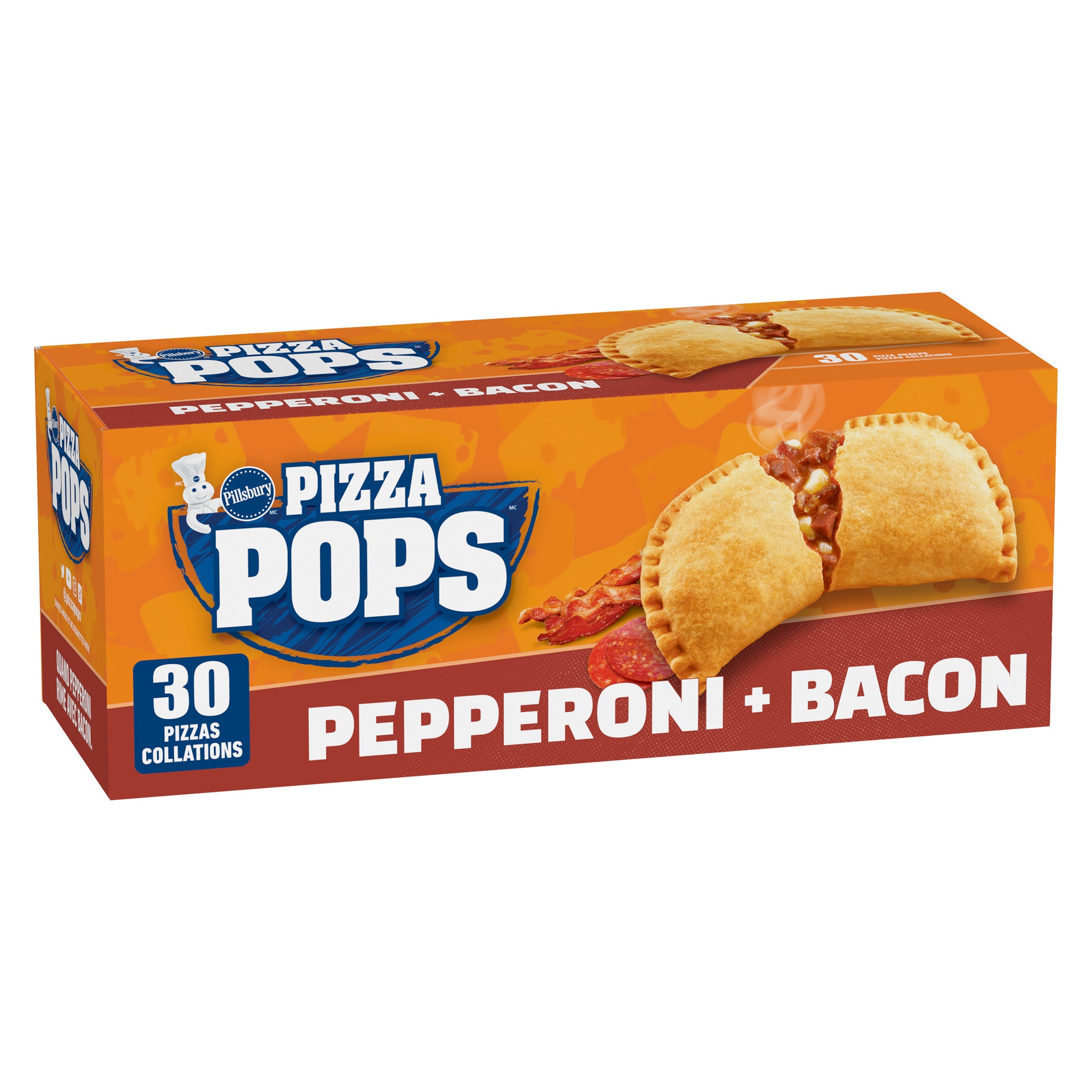 Pillsbury Pizza Pops Pepperoni and Bacon Pizza Snacks 30ct [$1.11/ea]